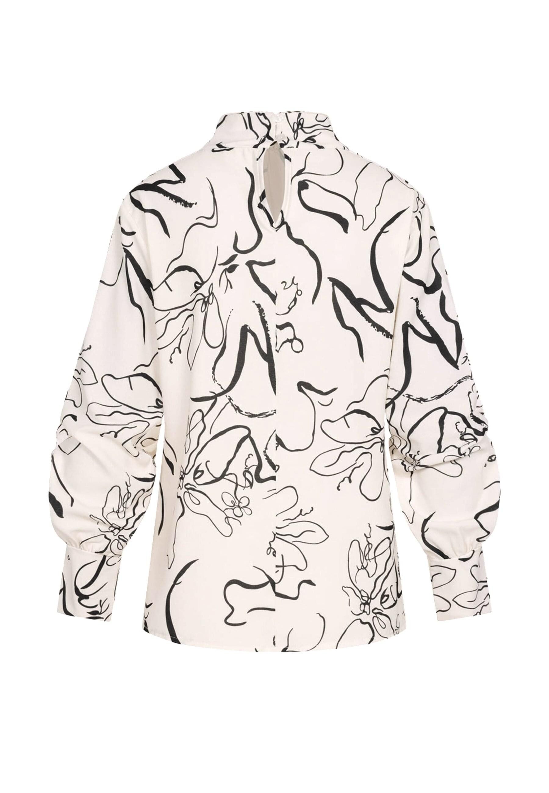 CLOUD 5IVE Longsleeve CLOUD 5IVE Langarm Choker Bluse mit Grafik Print (1-t günstig online kaufen