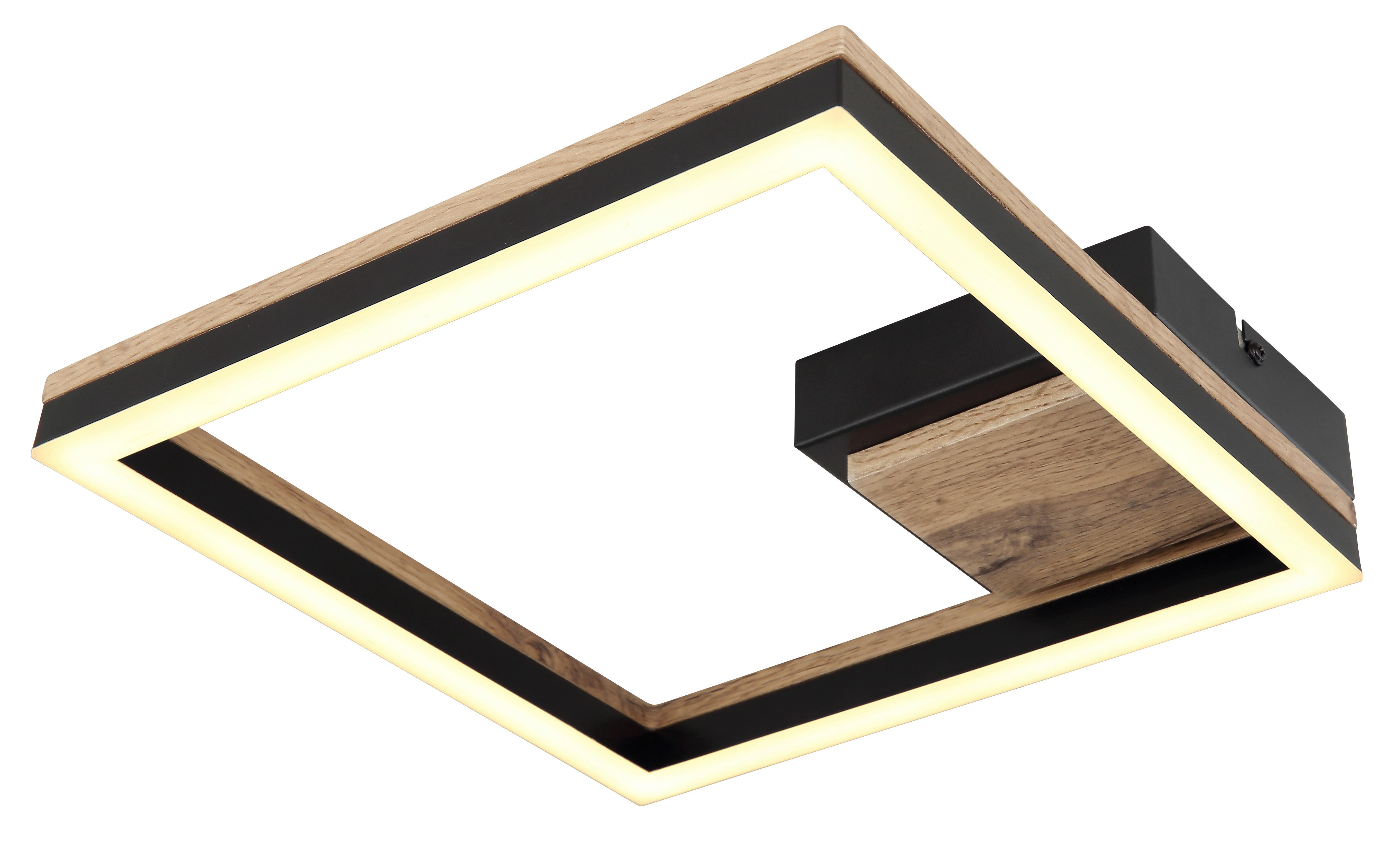 GLOBO LIGHTING LED Deckenleuchte BEATRIX, LED fest integriert, Warmweiß, Deckenlampe/Wohnzimmer/Schlafzimmer/modern/Holz