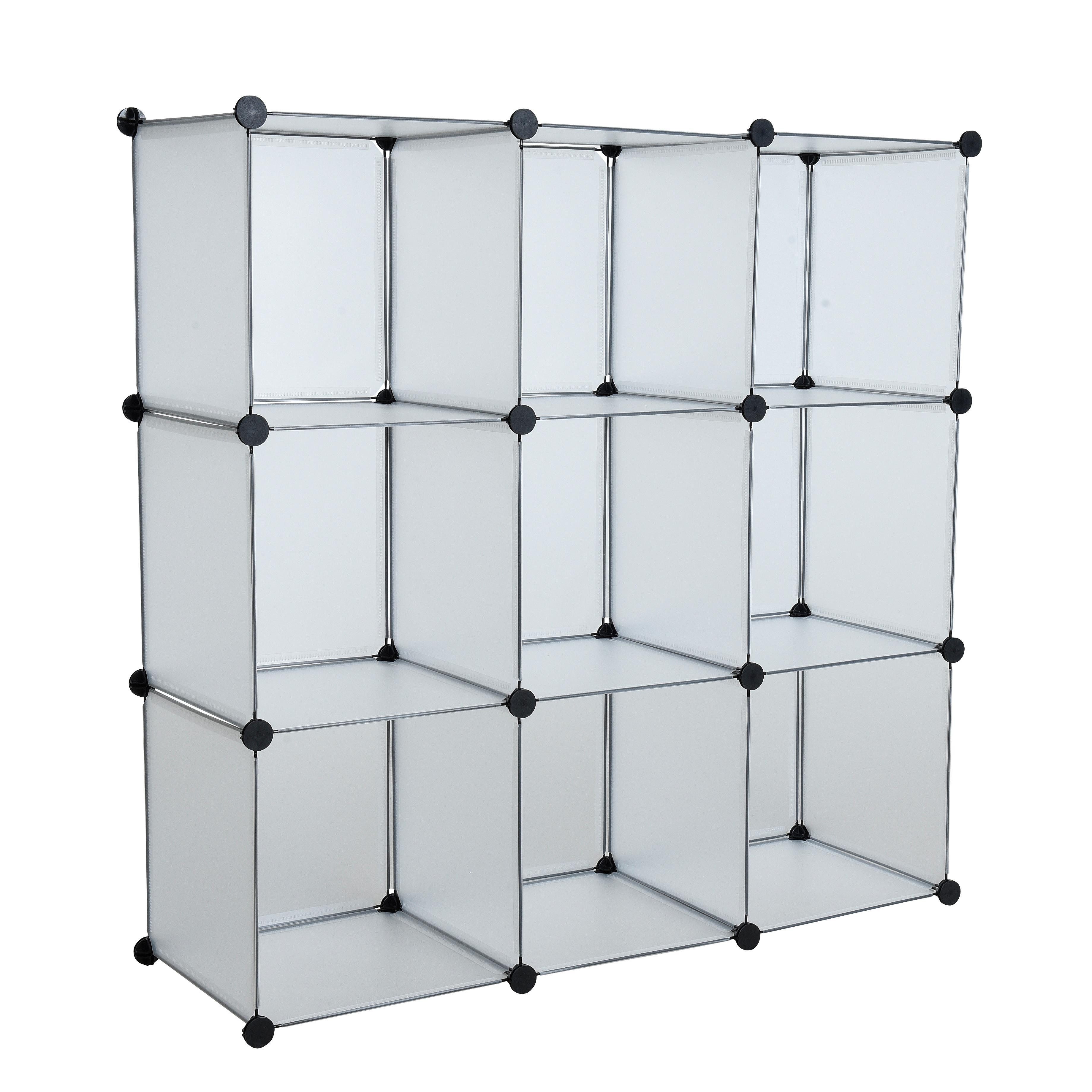 ESTEXO Regal system Würfelregal Steckregal 9 Fächer Stufenregal DIY Kunstst günstig online kaufen