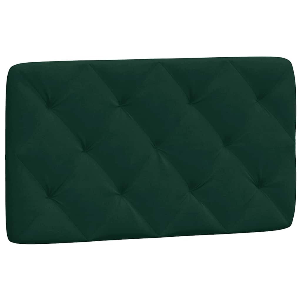 vidaXL Bett Kopfteil-Kissen Dunkelgrün 80 cm Samt (1-tlg)