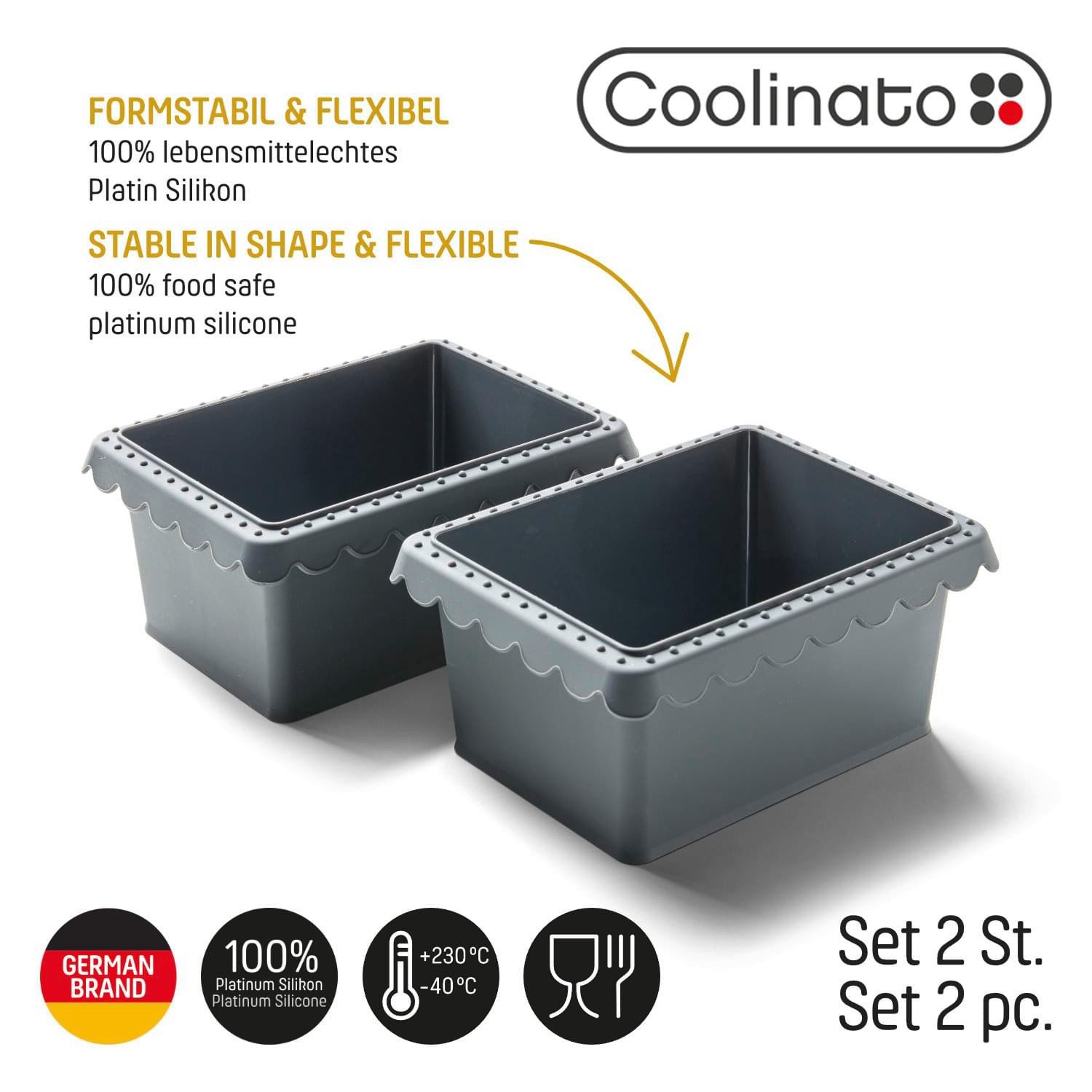 Coolinato Brotbackform 3 in 1 Silikon Universalschüssel