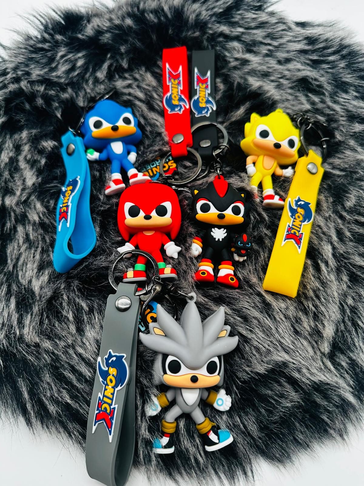 soma Schlüsselanhänger Schlüsselanhänger Sonic the Hedgehog 7cm Geschenk Cartoon gelb (1-tlg), Schlüsselanhänger Haustierschlüsselanhänger Geschenk Hund Frau He – Bild 5 von 5