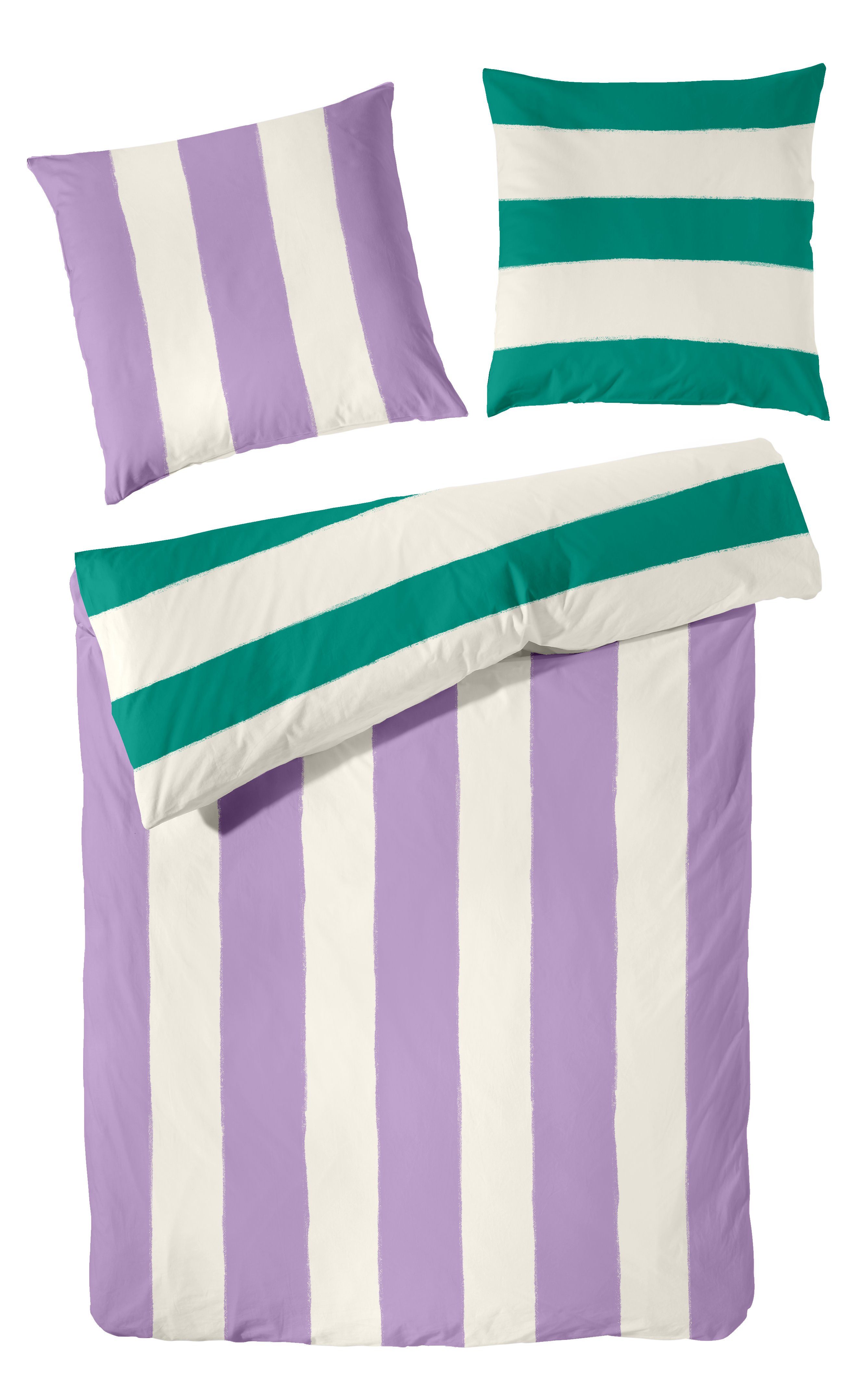 Primera Bettwäsche Renforce-Bettwäsche Color Block, Renforcé, günstig online kaufen