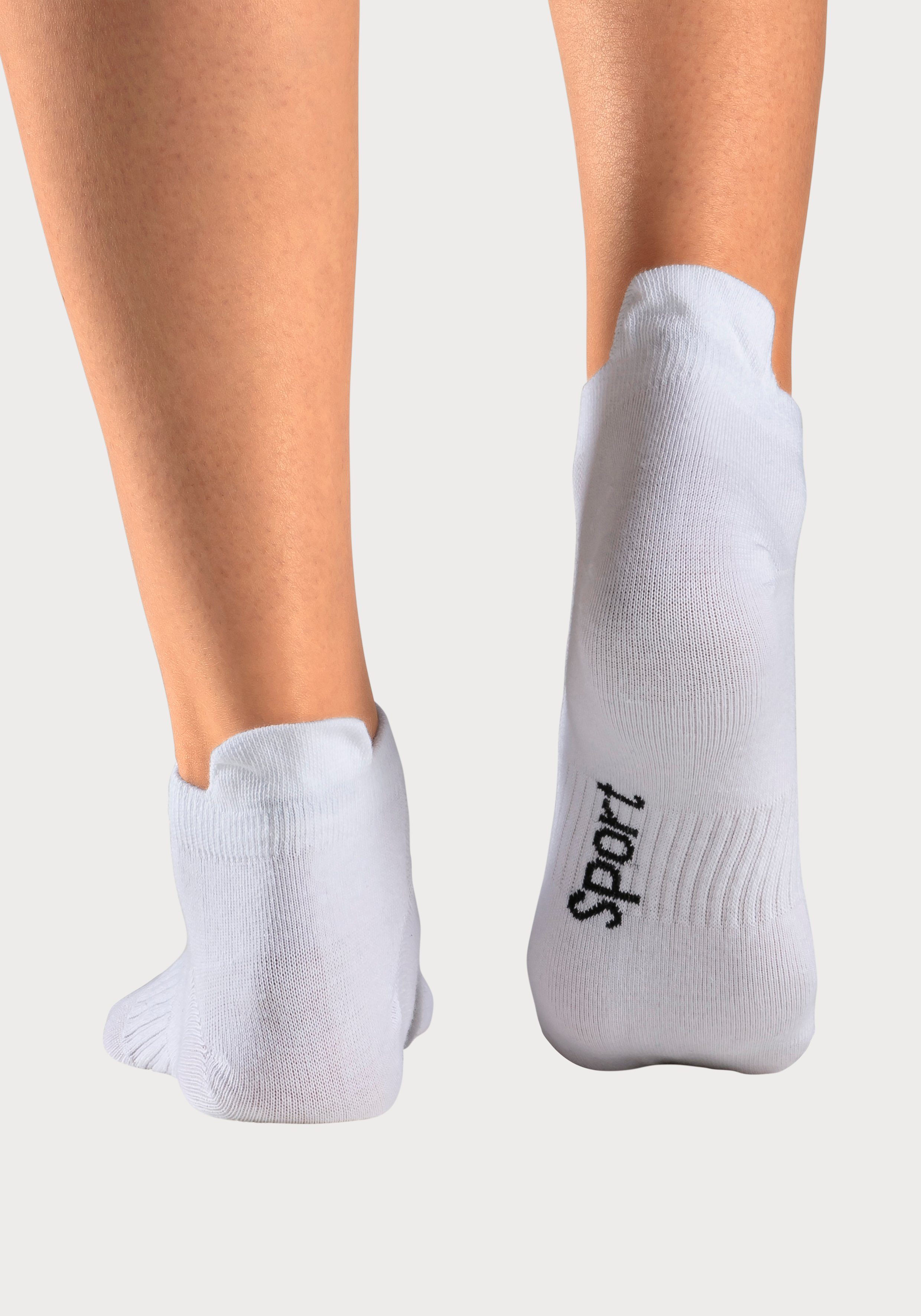 Bench. Sneakersocken (Packung, 6-Paar) mit feiner Mesh Konstruktion und Mittelfußgummi