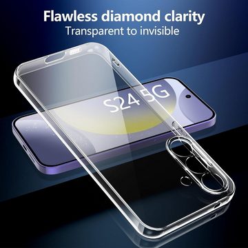 MSM Handyhülle Hülle für Samsung Galaxy S24/Plus/Ultra Silikon Case Tasche Klar