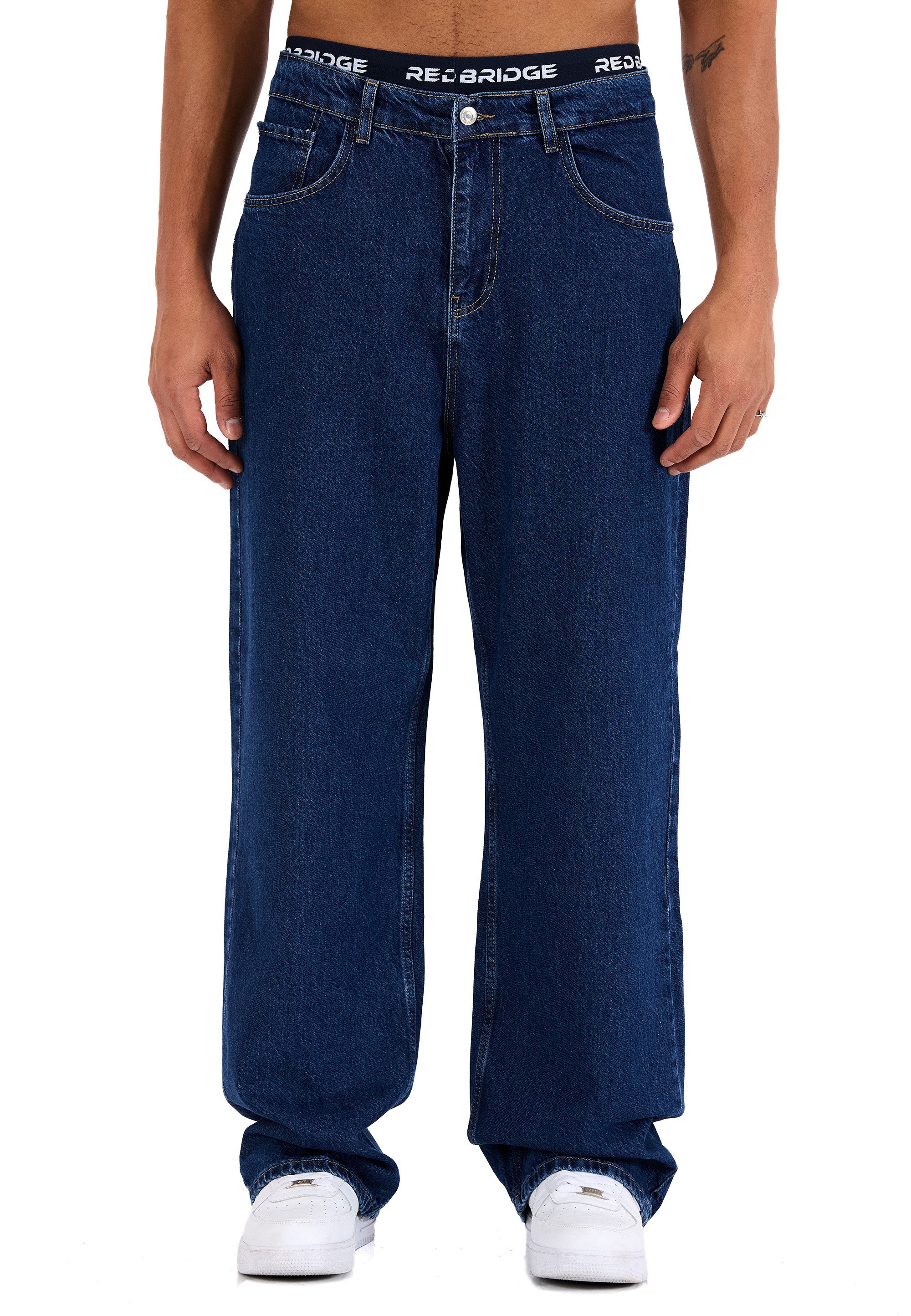 RedBridge Weite Jeans by Denim House Baggy mit weitem Bein Classic Denim Look Moderner Streetwear Look