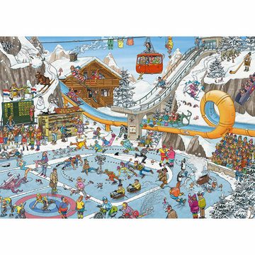 Jumbo Spiele Puzzle Jan van Haasteren - Winterspiele 1000 Teile, 1000 Puzzleteile