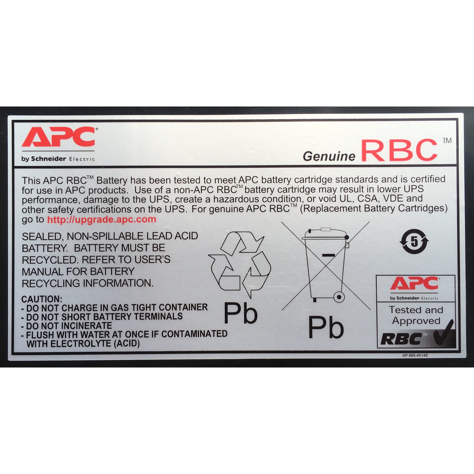APC Stromerzeuger APC Ersatzbatterie Nr. 43, RBC43, Akku