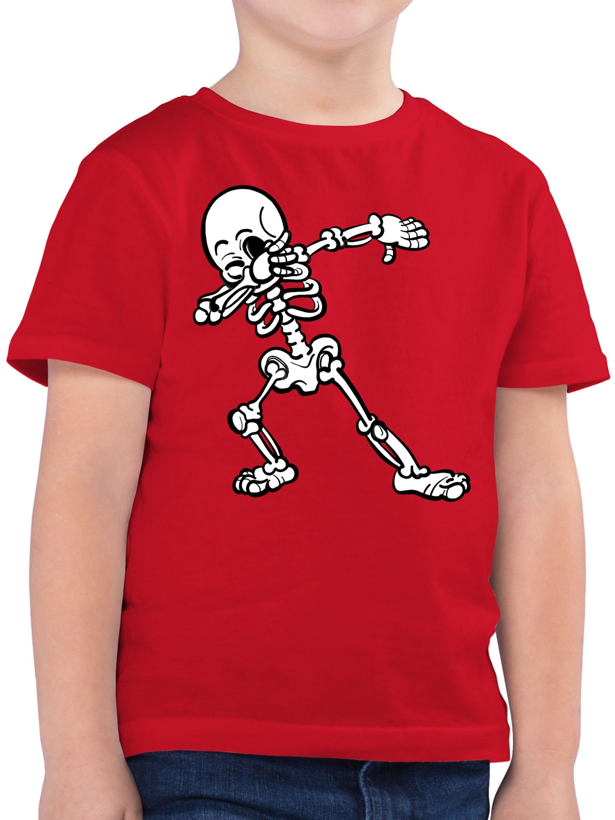 T-Shirt Dabbing Skelett