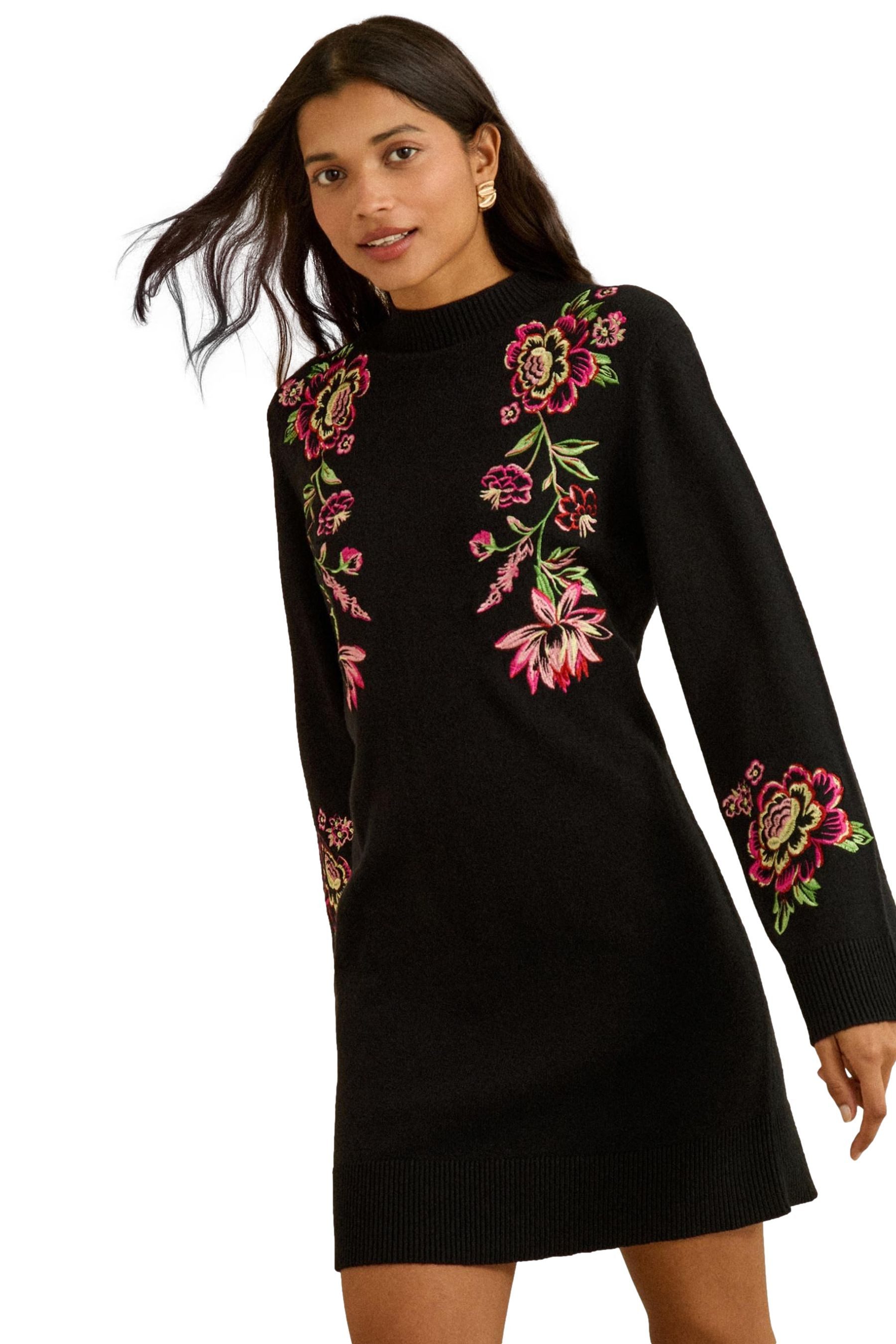 Love & Roses Sweatkleid Love & Roses Kuscheliges Pulloverkleid, Regular (1- günstig online kaufen