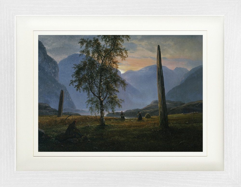 Poster Johan Christian Dahl Gerahmtes Bild Mit Edlem Passepartout