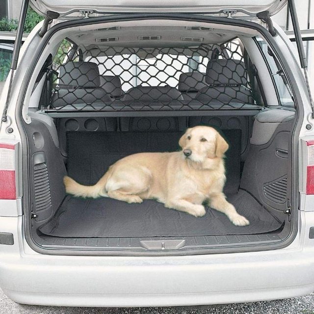 Mmgoqqt Schutznetz „Praktisches Trennnetz für den Kofferraum von Haustieren, Zaun, Sicherheitsbarriere Hundenetz Auto Schutz Barriere Haustier Auto 120 x 70 cm“