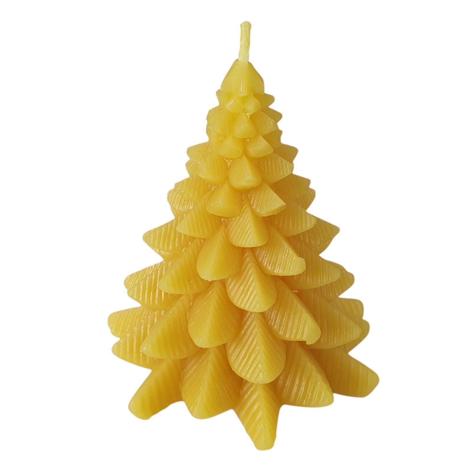 Aspinaworld Formkerze Bienenwachskerze Tannenbaum Kerze 8 cm