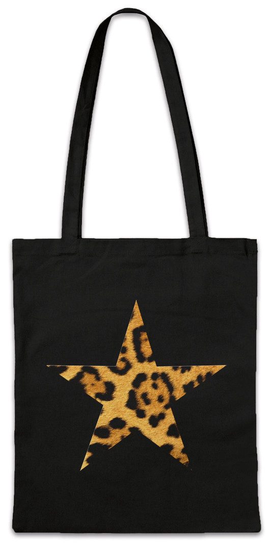 Beuteltasche Rockabella Star I Stofftasche Tattoo Nautical Rockabilly Leopard Stern
