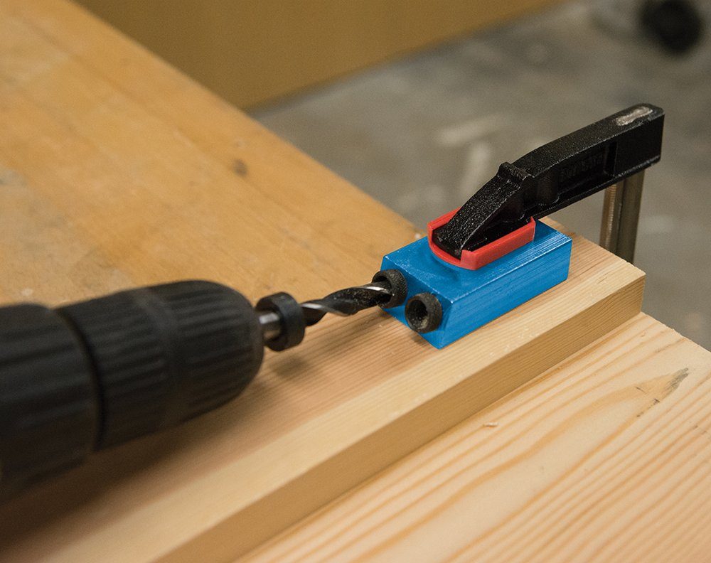 Bohrlehre Taschenloch Bohrvorrichtung 15° Winkel 6, 8 u. 10 mm