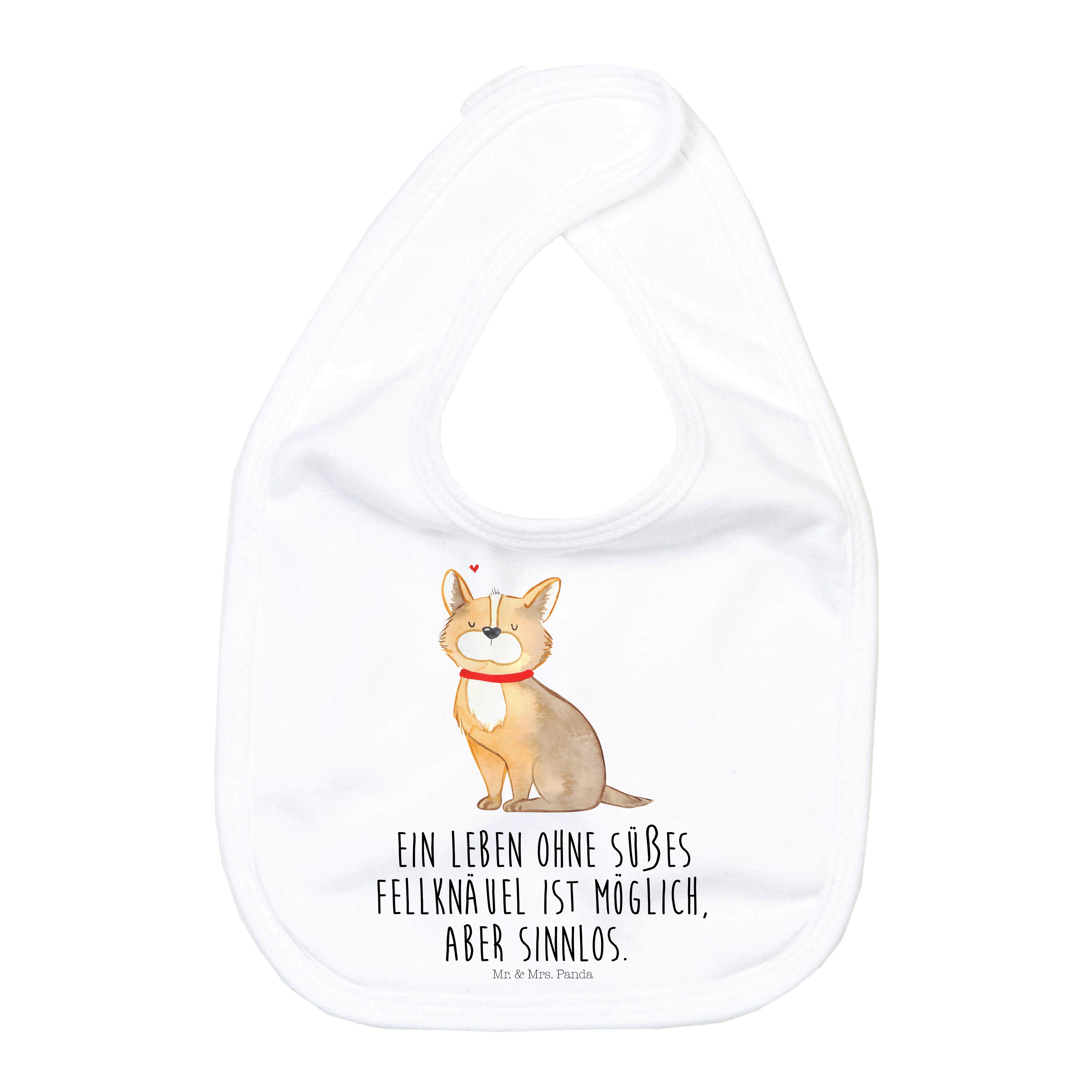 Tragetuch Hund Glück - Weiß - Geschenk, Haustier, Geschenkidee für Babyparty, H