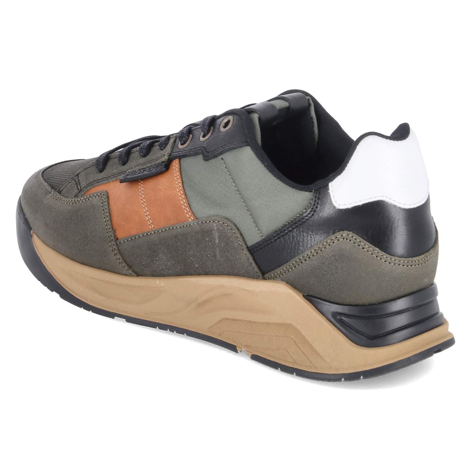 Bullboxer Bullboxer 7CI0100101 9721 Herren Leder & Textil green Schnürschuh