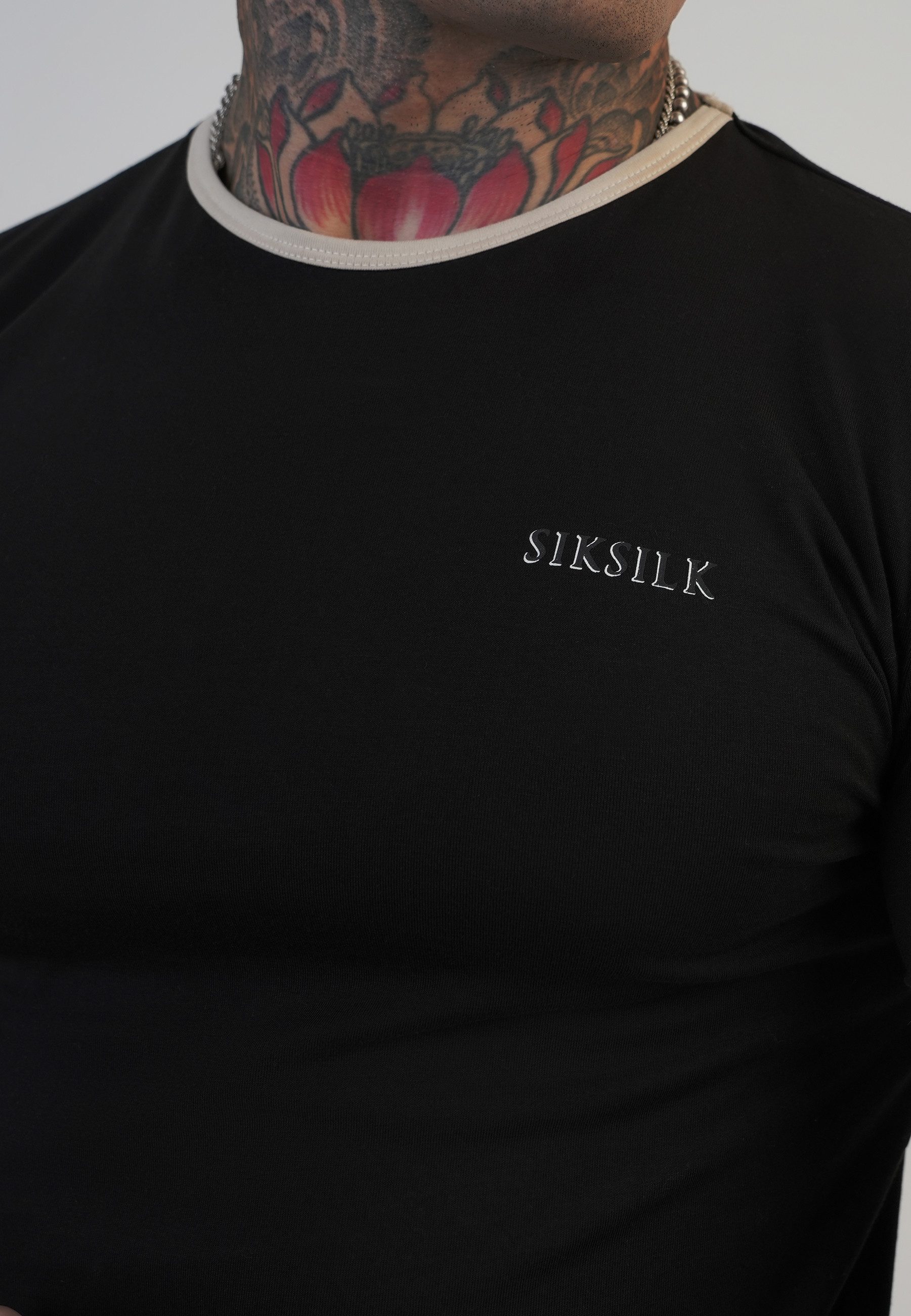 Siksilk T-Shirt SikSilk Herren Ringer T-Shirt