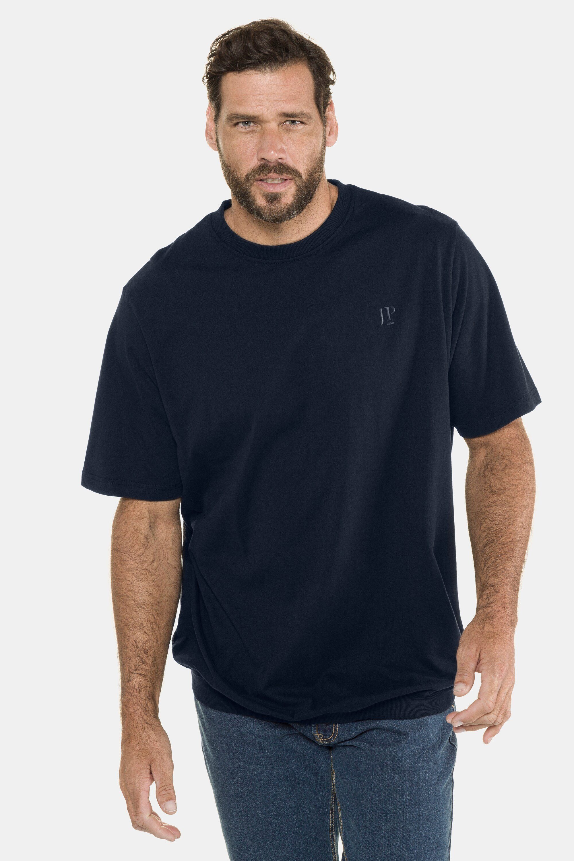 bis JP1880 T-Shirt T-Shirt Bauchfit XXL Basic Halbarm marine dunkel 10XL