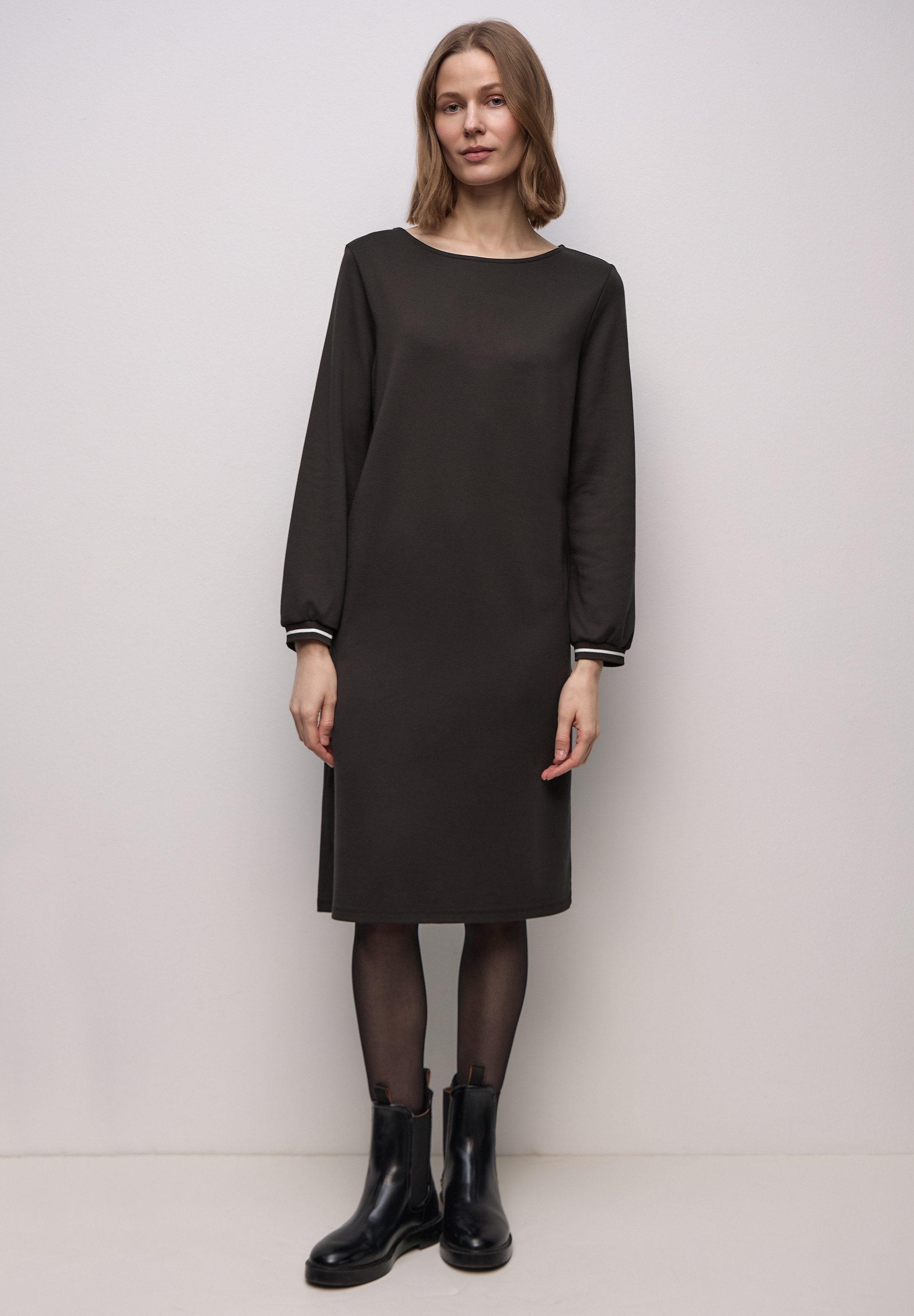 STREET ONE Jerseykleid in Unifarbe günstig online kaufen