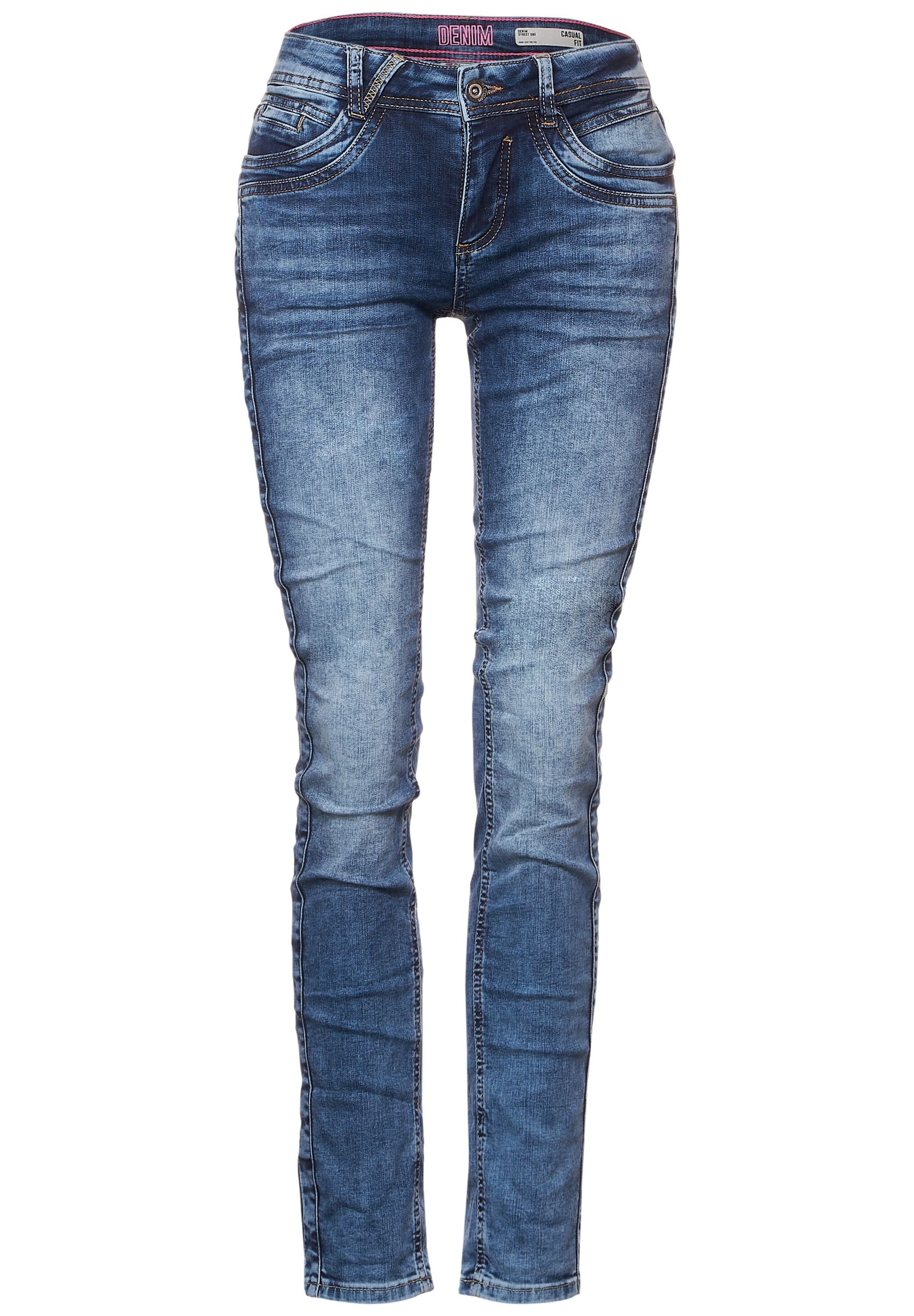 STREET ONE Comfort-fit-Jeans Middle Waist