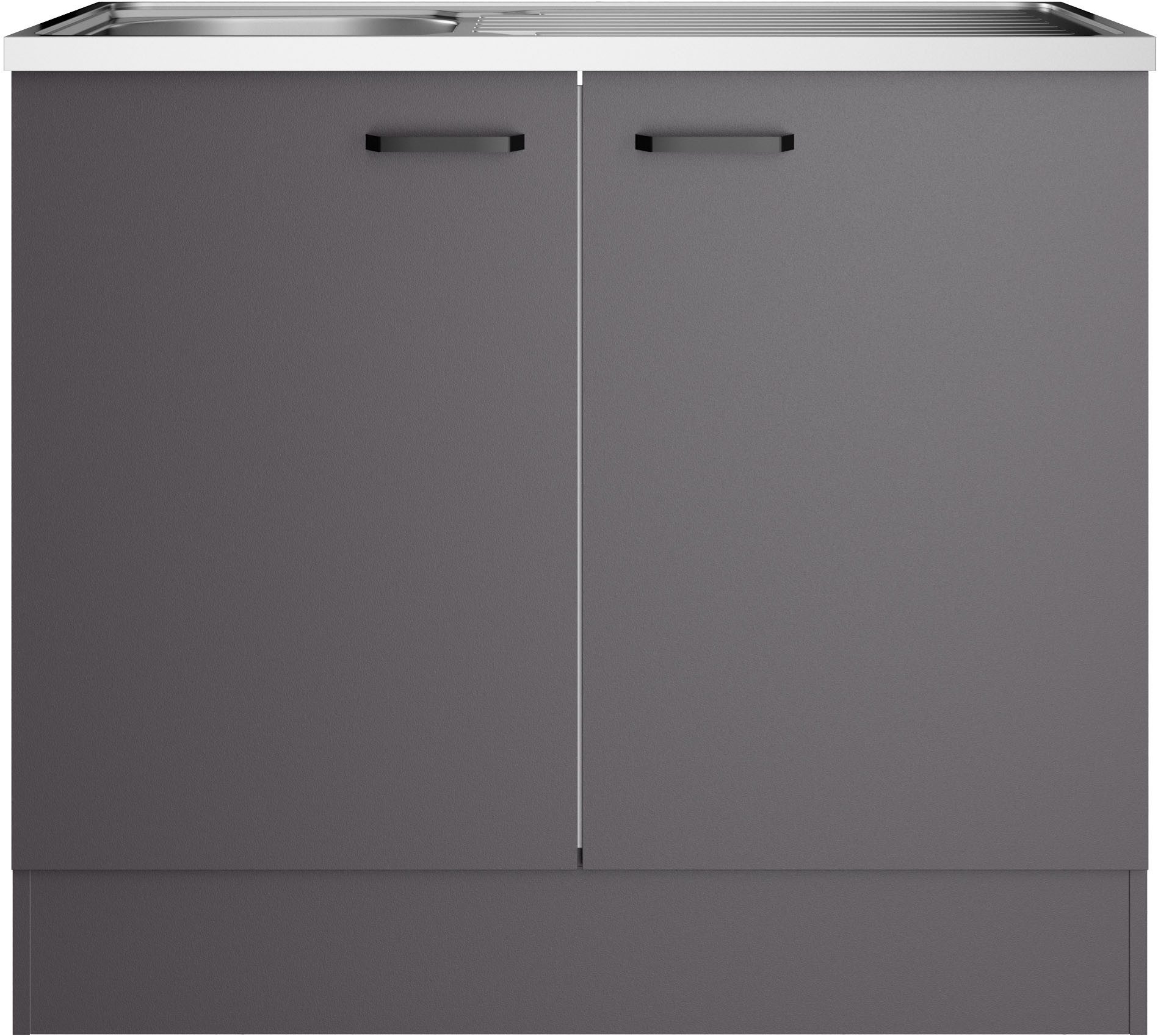 OPTIFIT Spülenschrank OPTImulti Breite 100 cm, Tiefe 60 cm, mit Spülenauflage