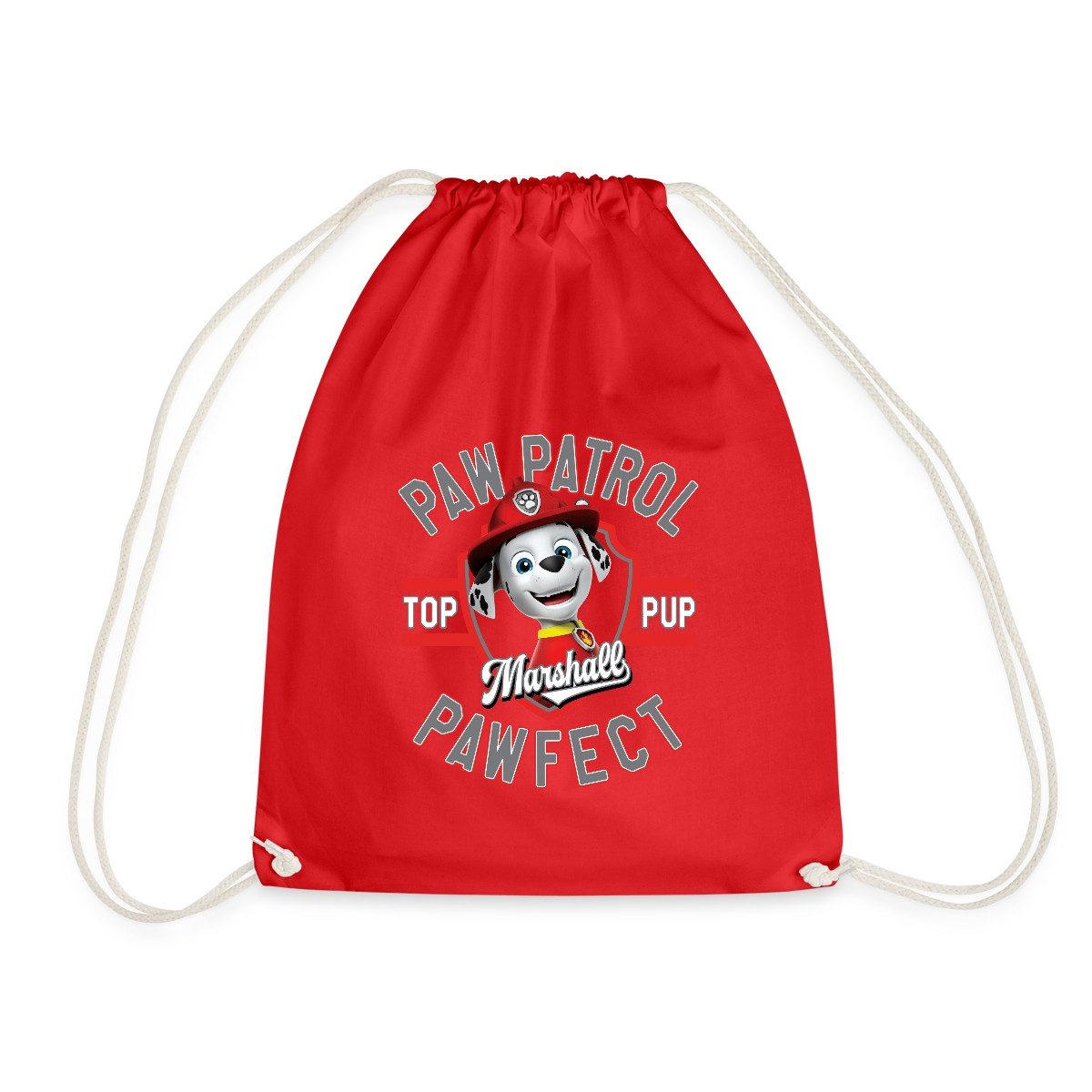 Spreadshirt Turnbeutel Paw Patrol Marshall Pawfect Feuerwehrhund Turnbeutel (1-tlg)