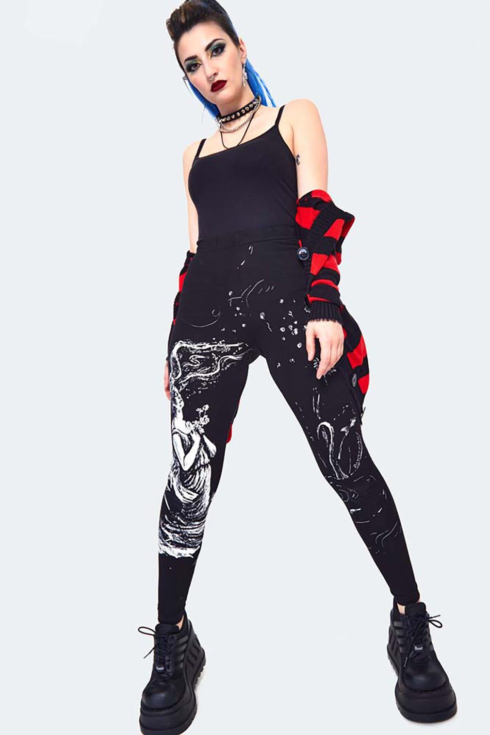 Jawbreaker Leggings Drowning Gothic Goth Punk Grufti Grunge Okkult