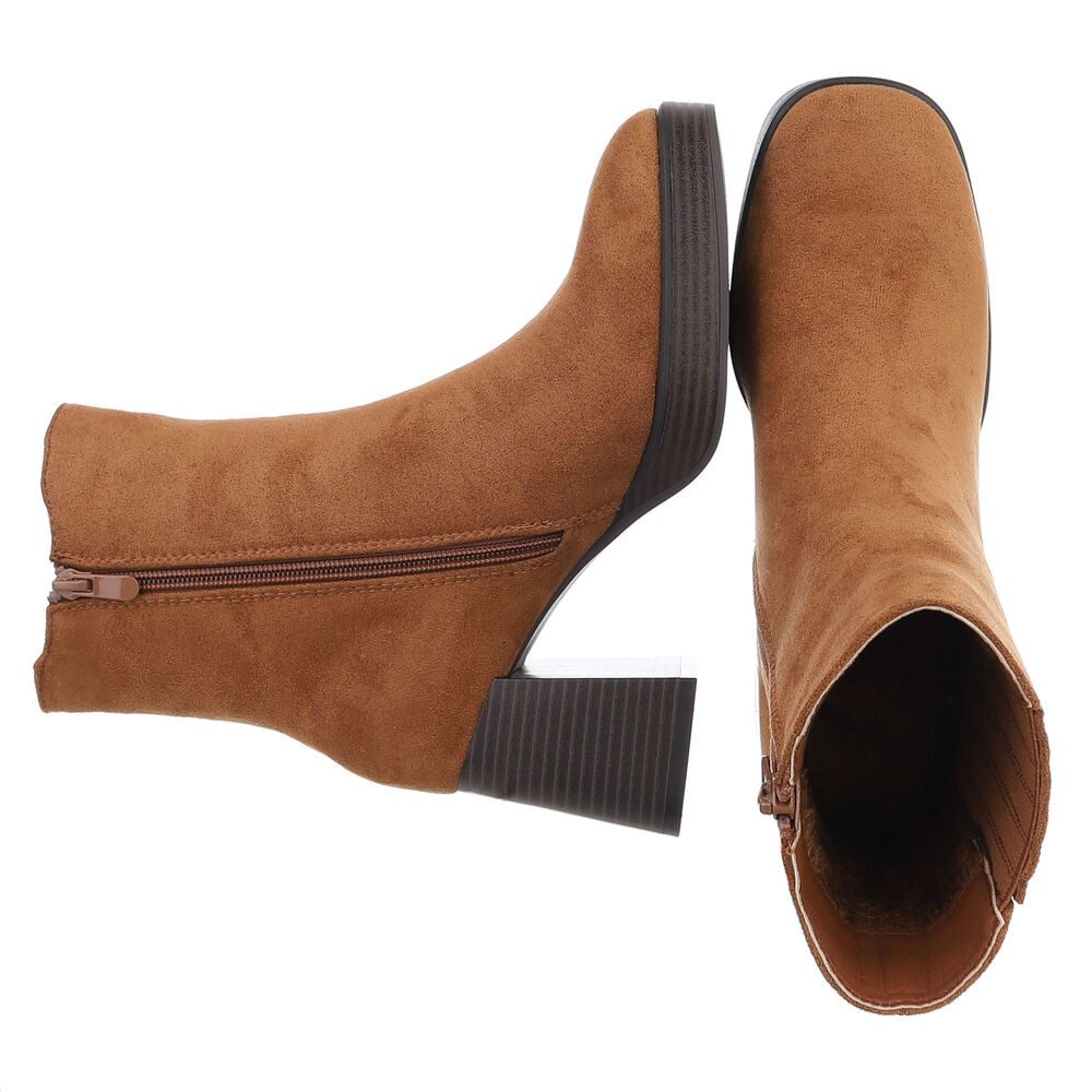 Ital-Design Stylischer Ankle Boot mit Blockabsatz für Damen High-Heel-Stief günstig online kaufen