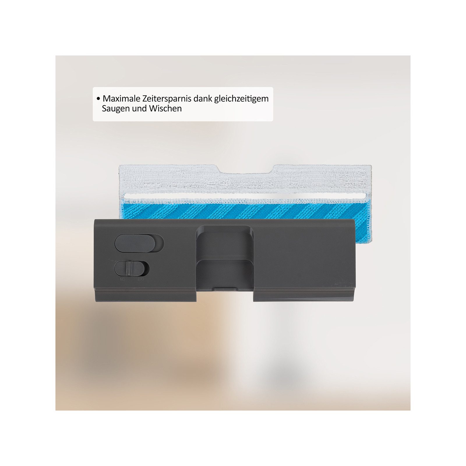 Genius Staubsaugerzubehörtasche INVICTUS QV7 PRO Wassertank Set 2-tlg. (1 x Wassertank 1 x Mikrofaser-Wischpad)