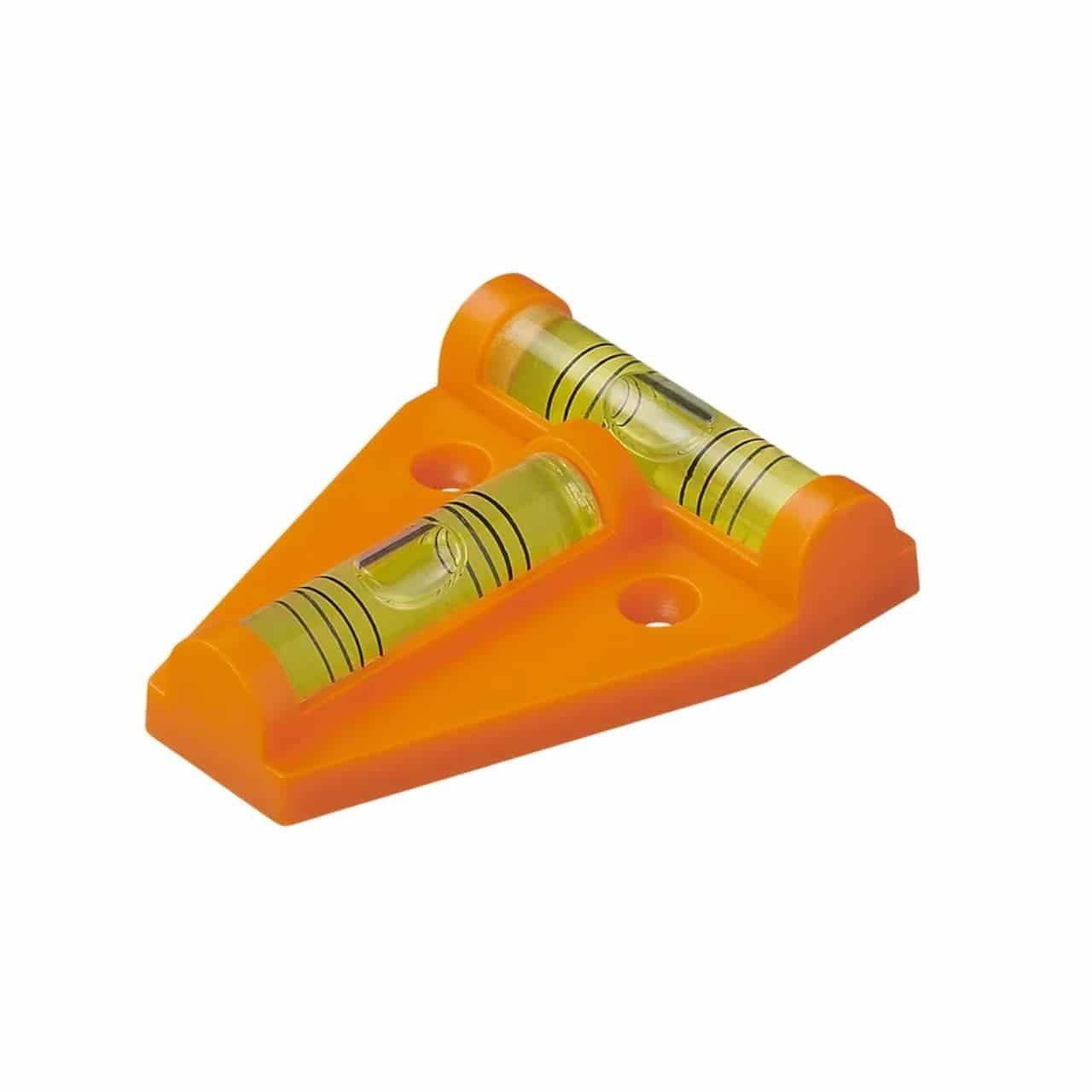 Baugeräte Anhänger Wohnwagen Kreuzwasserwaage Magnet Wasserwaage Orange, Hausbedarf ProPlus mit Wasserwaage für