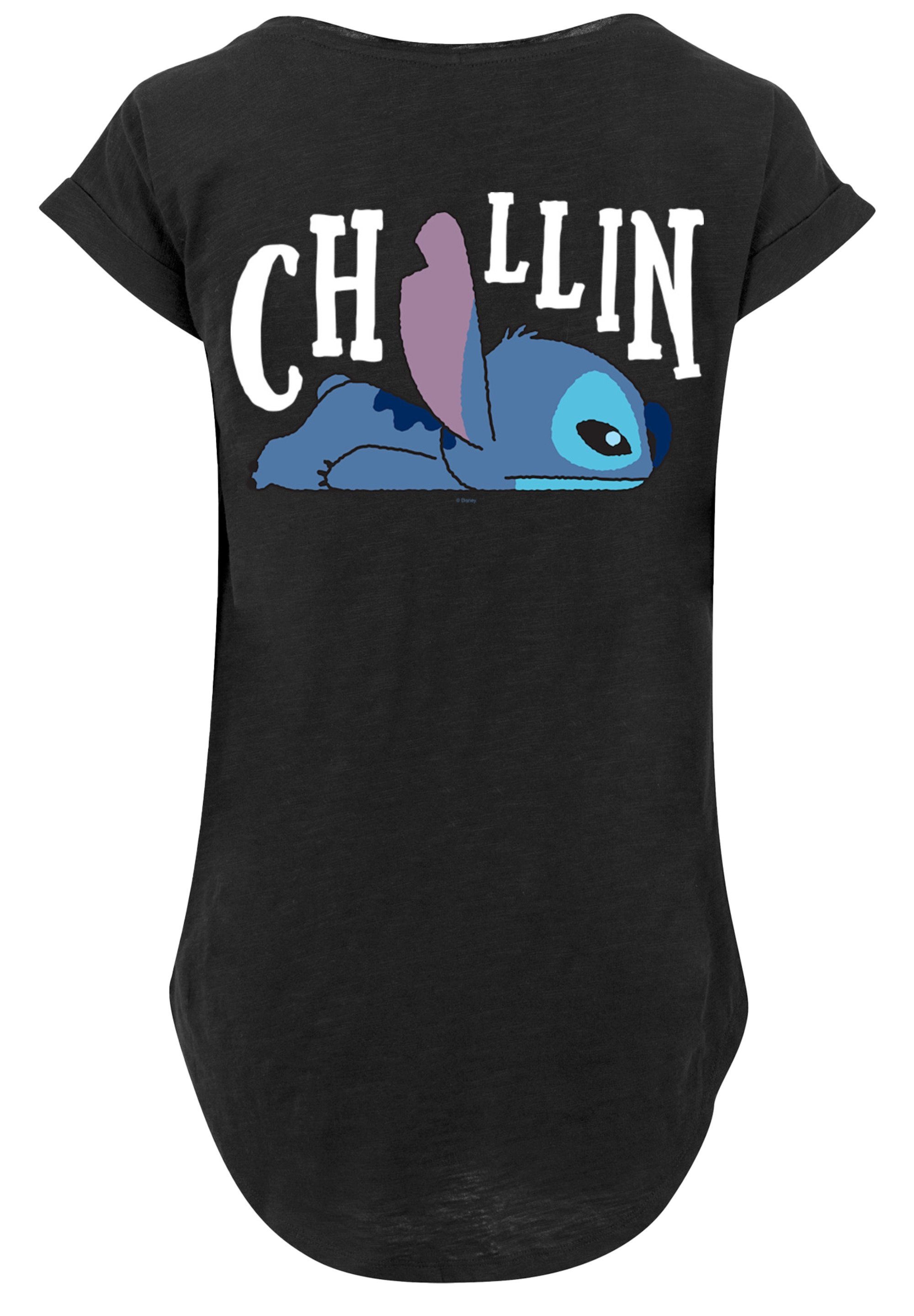 SIZE Print Backside T-Shirt F4NT4STIC And Breast Disney Print PLUS Lilo Stitch Stitch