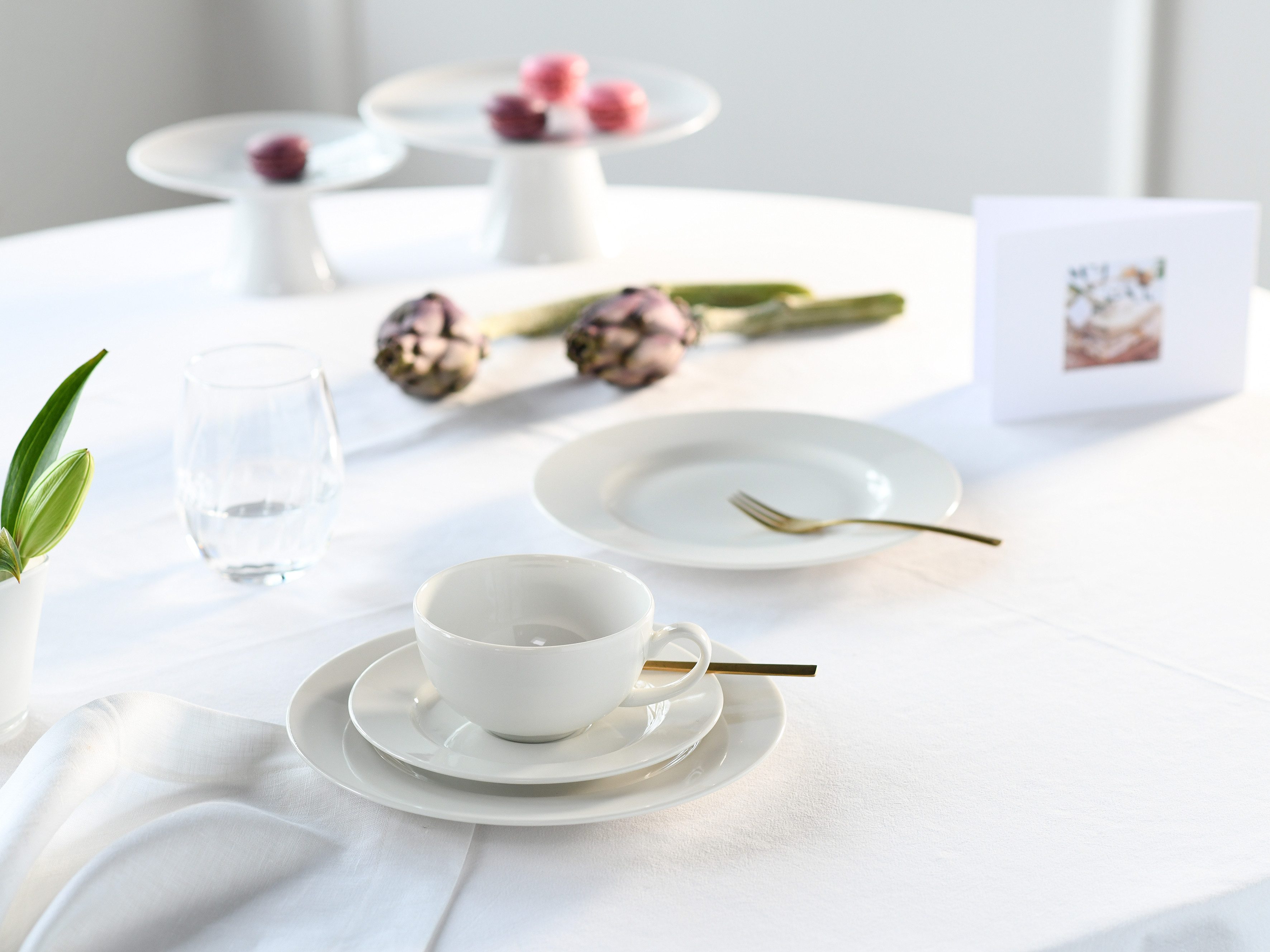 CreaTable Teeservice Venice, Service 18-tlg. (18-tlg), 6 Personen, Porzellan, Zeitlose Eleganz vereint mit moderner Alltagstauglichkeit