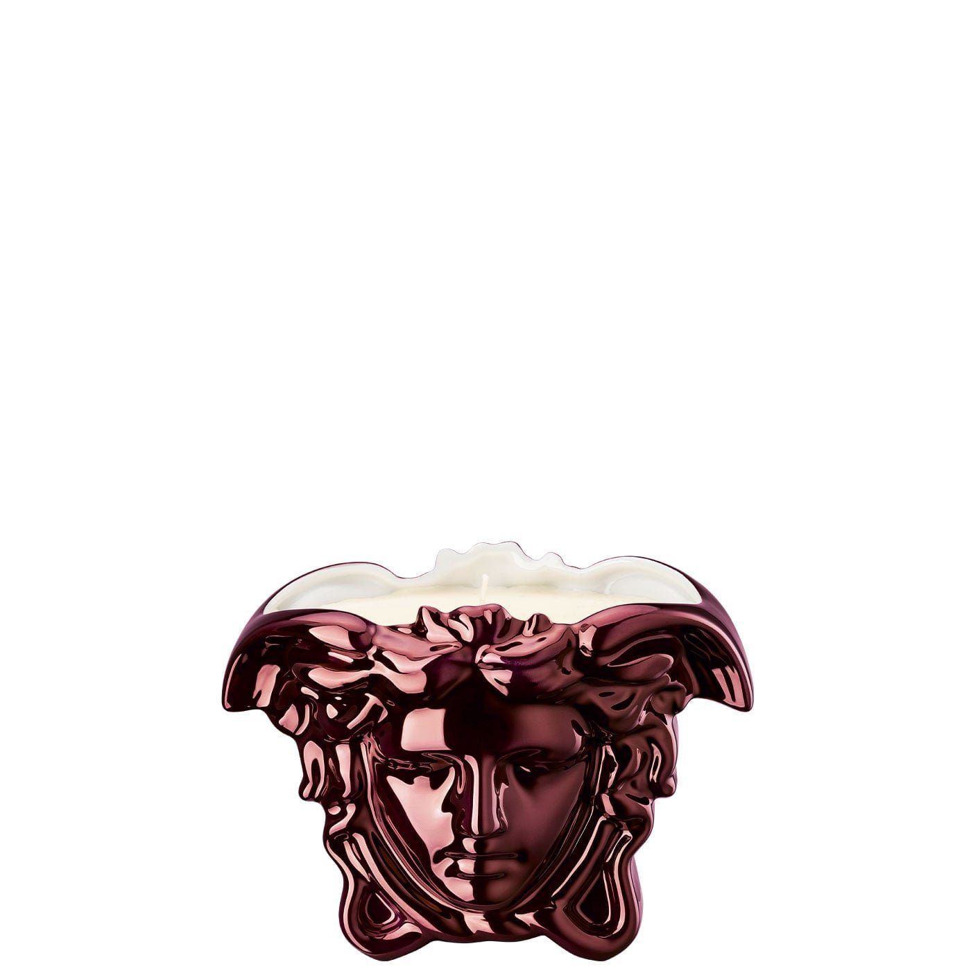 Teelichthalter meets Versace mit Rosenthal Medusa Tischlicht Grande Fuchsia Duftwachs