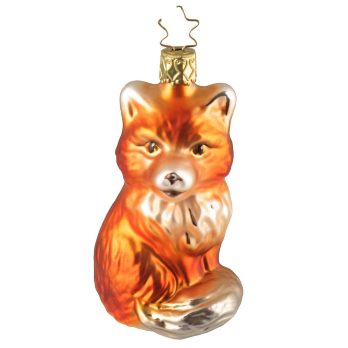 INGE-GLAS® Christbaumschmuck INGE-GLAS® Weihnachts-Hänger Fuchs ca. 10 cm H (1-tlg)