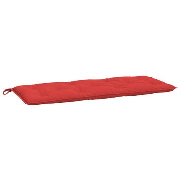 vidaXL Sitzauflage Gartenbank-Auflagen 2 Stk. Rot 120x50x7 cm Oxford-Gewebe, (2 St)