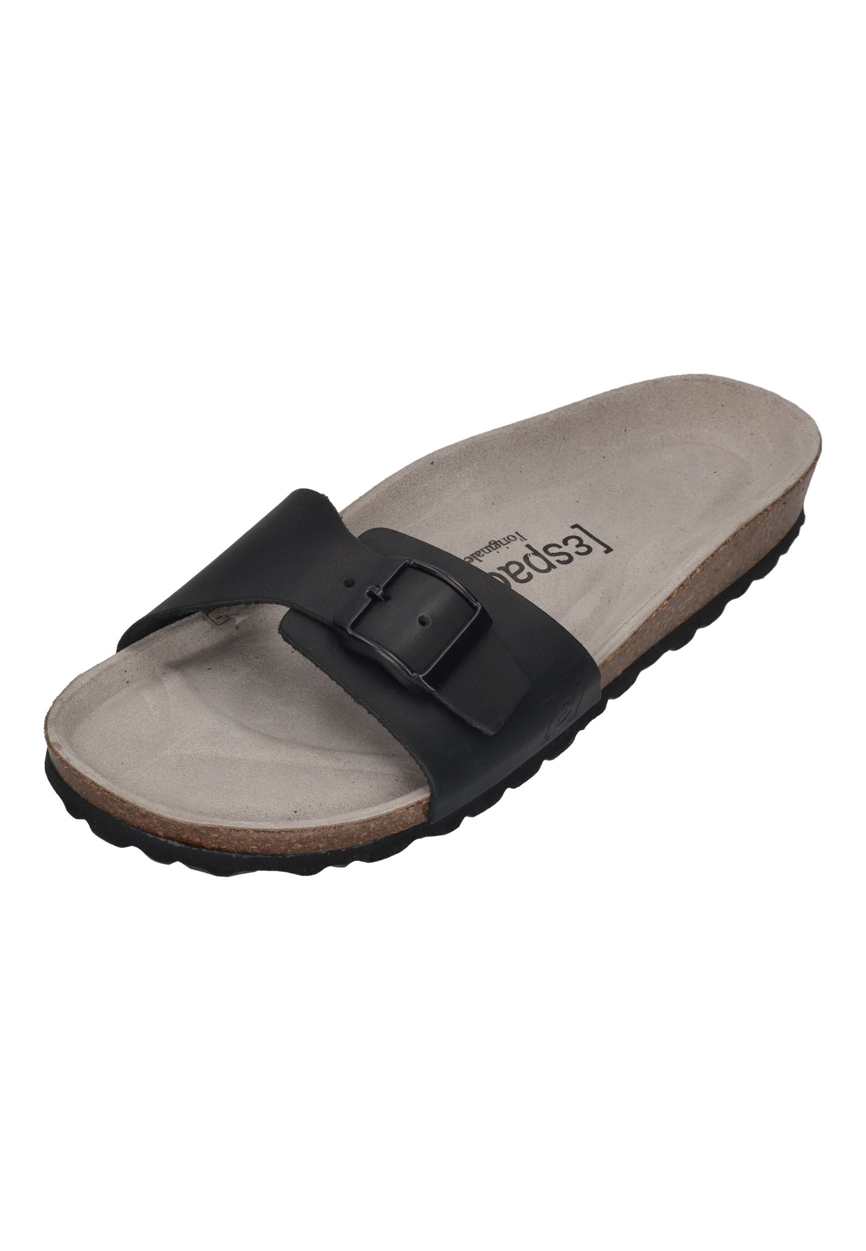 espadrij l´originale SOLEA CUIR Pantolette Noir