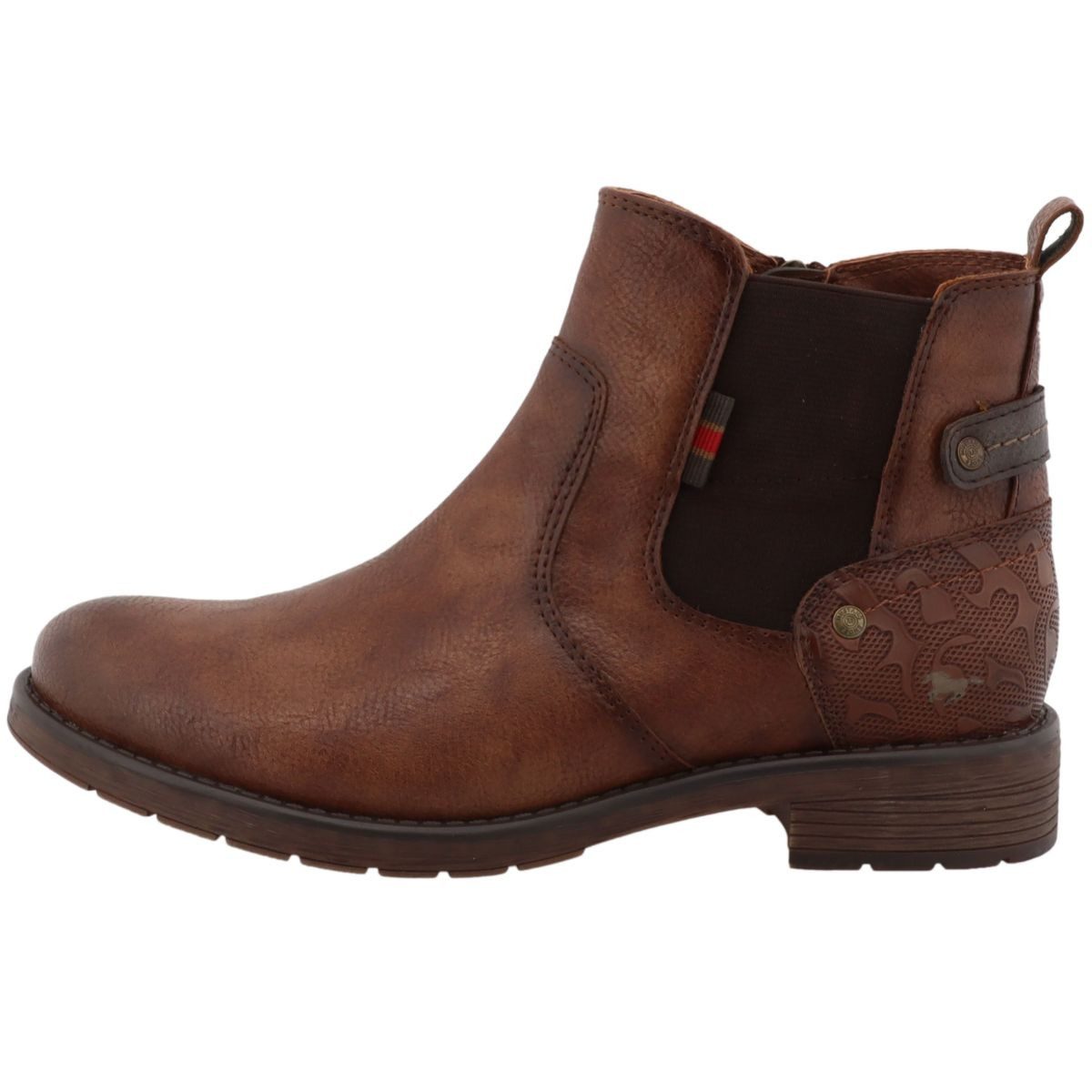 Mustang Shoes 15M0052002-cognac Stiefelette Chelsea Boots mit leicht wärmendem Fleecefutter – Bild 3 von 5