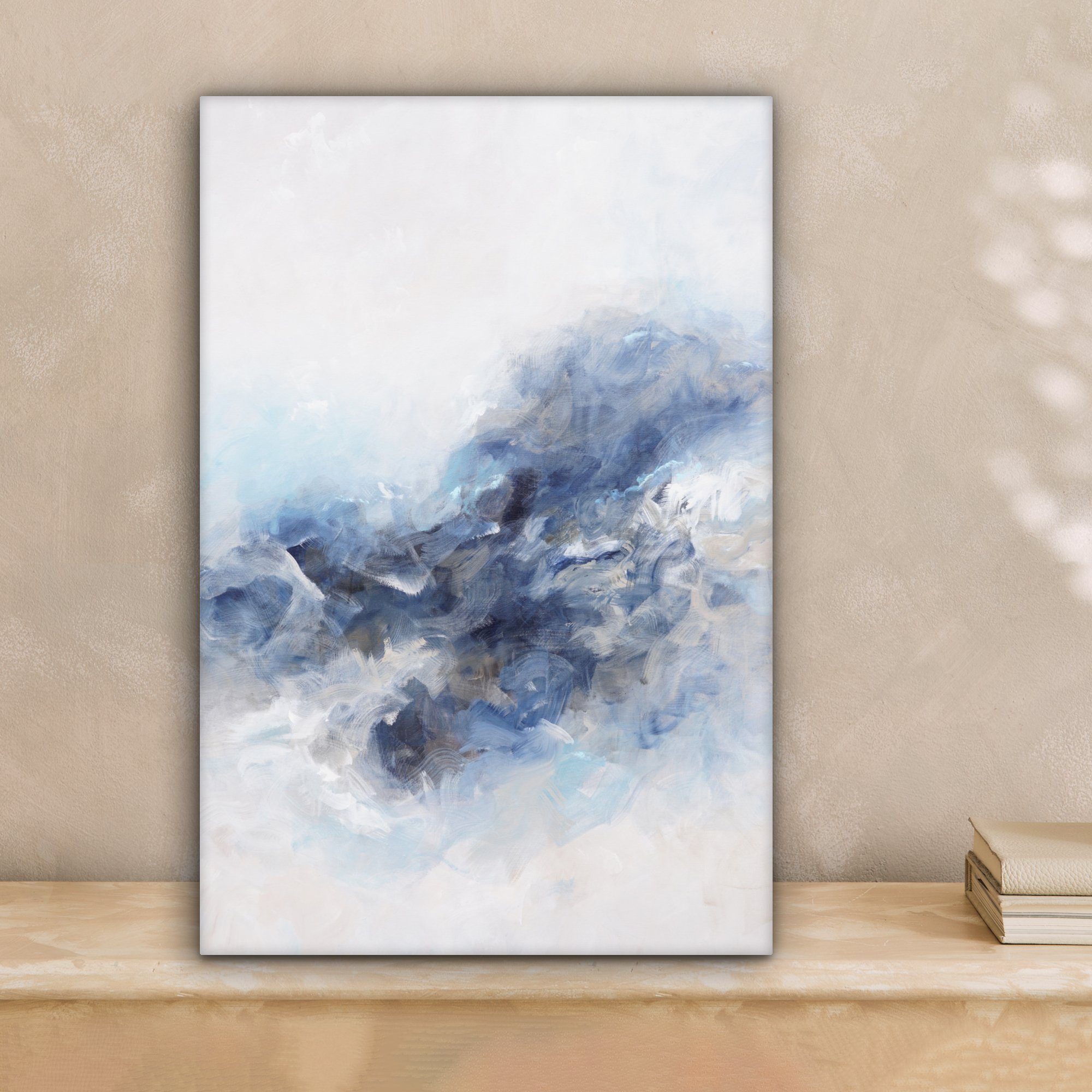 OneMillionCanvasses® Leinwandbild Farbe - Malerei - Abstrakt - Blau, Fotodr günstig online kaufen