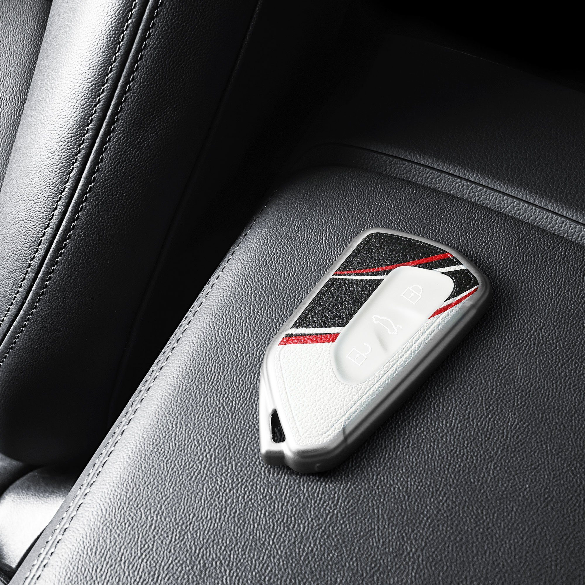 Autoschlüssel Schlüsseltasche Schutzhülle Rot kwmobile Hülle Schlüsselhülle VW 8, für Cover Golf TPU