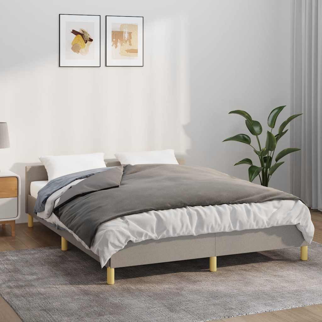 vidaXL Bettüberwurf Gewichtsdecke mit Bezug Grau 140x200 cm 10 kg Stoff