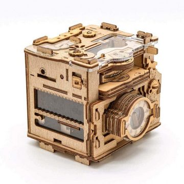 iDventure Spiel, 3D-Puzzle Cluebox - Escape Room in einer Box. Sherlock's Camera, Holzspiel