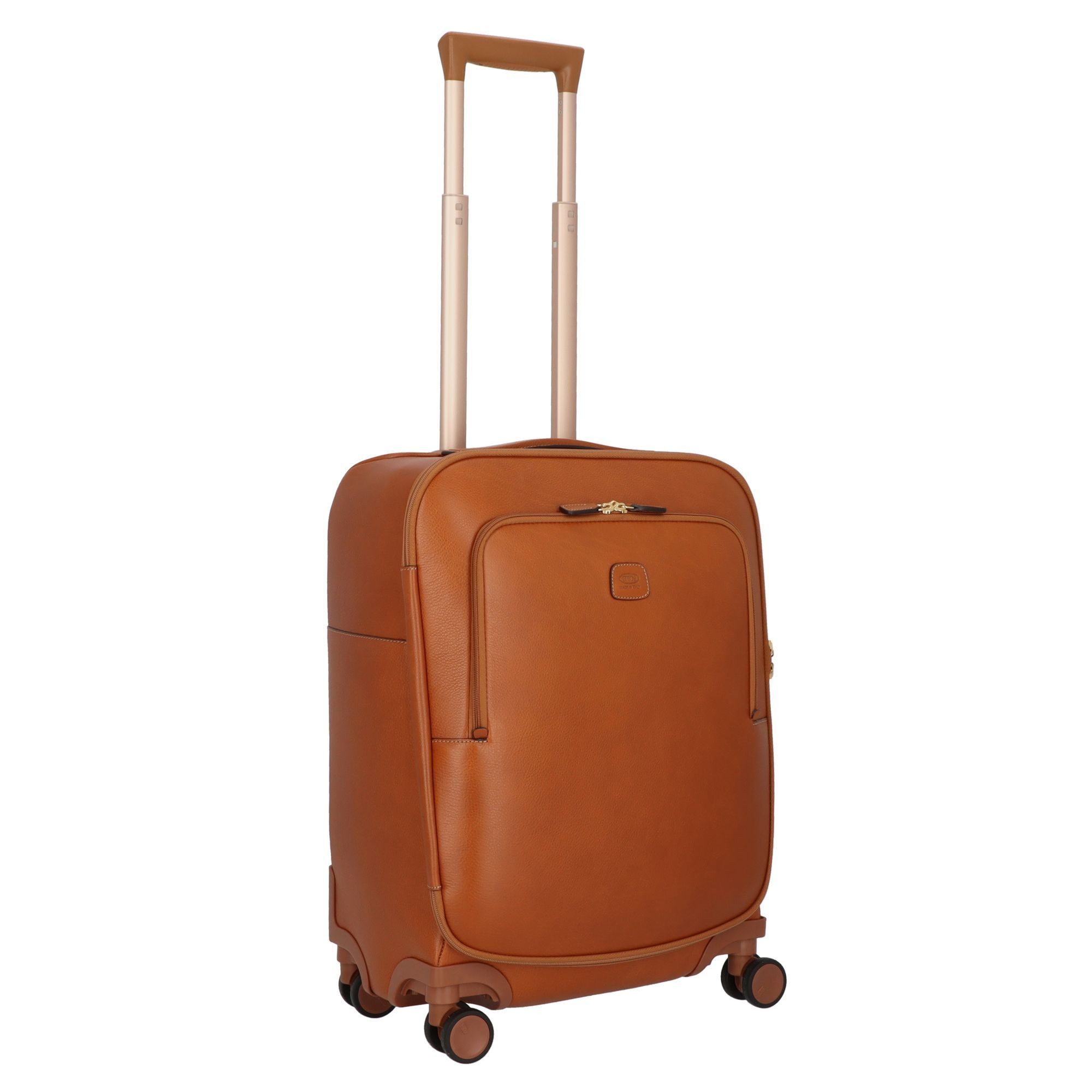 Bric's Handgepäck-Trolley Life Pelle, 4 Rollen, Leder