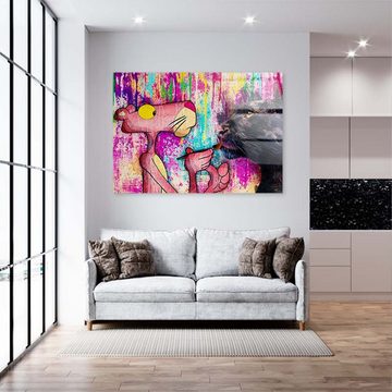 ArtMind XXL-Wandbild PAINT PANTHER, Premium Wandbilder als Poster & gerahmte Leinwand in verschiedenen Größen, Wall Art, Bild, Canva