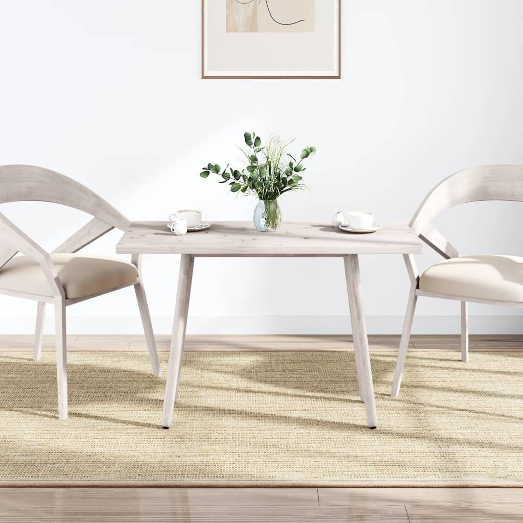 Tischplatte St) Weiß (1 Rechteckig furnicato cm Massivholz Kiefer 110x55x2,5