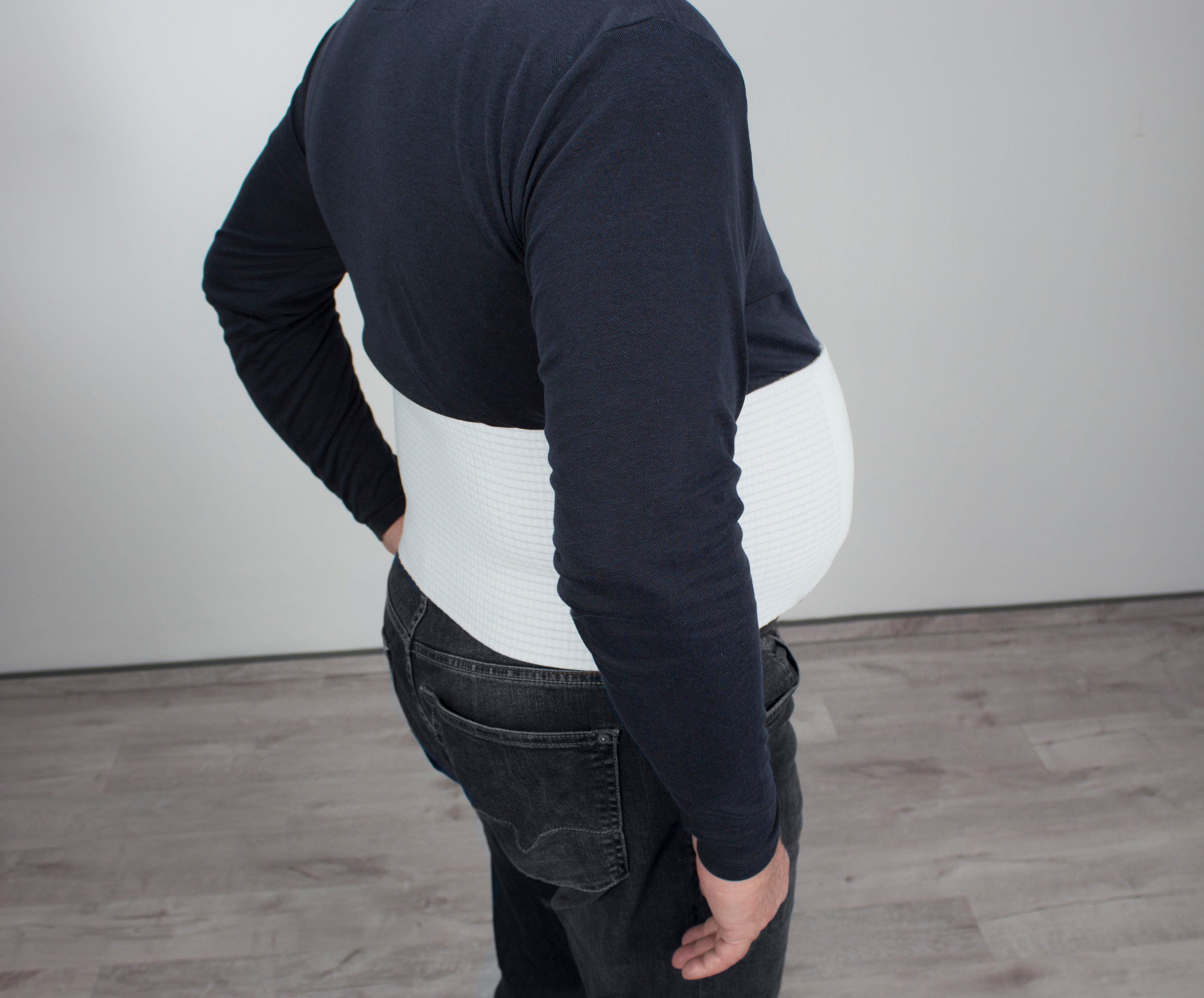 Hydas Stützbandage XXL Bauch- und Rückenstützgürtel mit Outlast®, Unterstützt u.a. bei Muskelschwäche, Bandscheibenbeschwerden uvm.