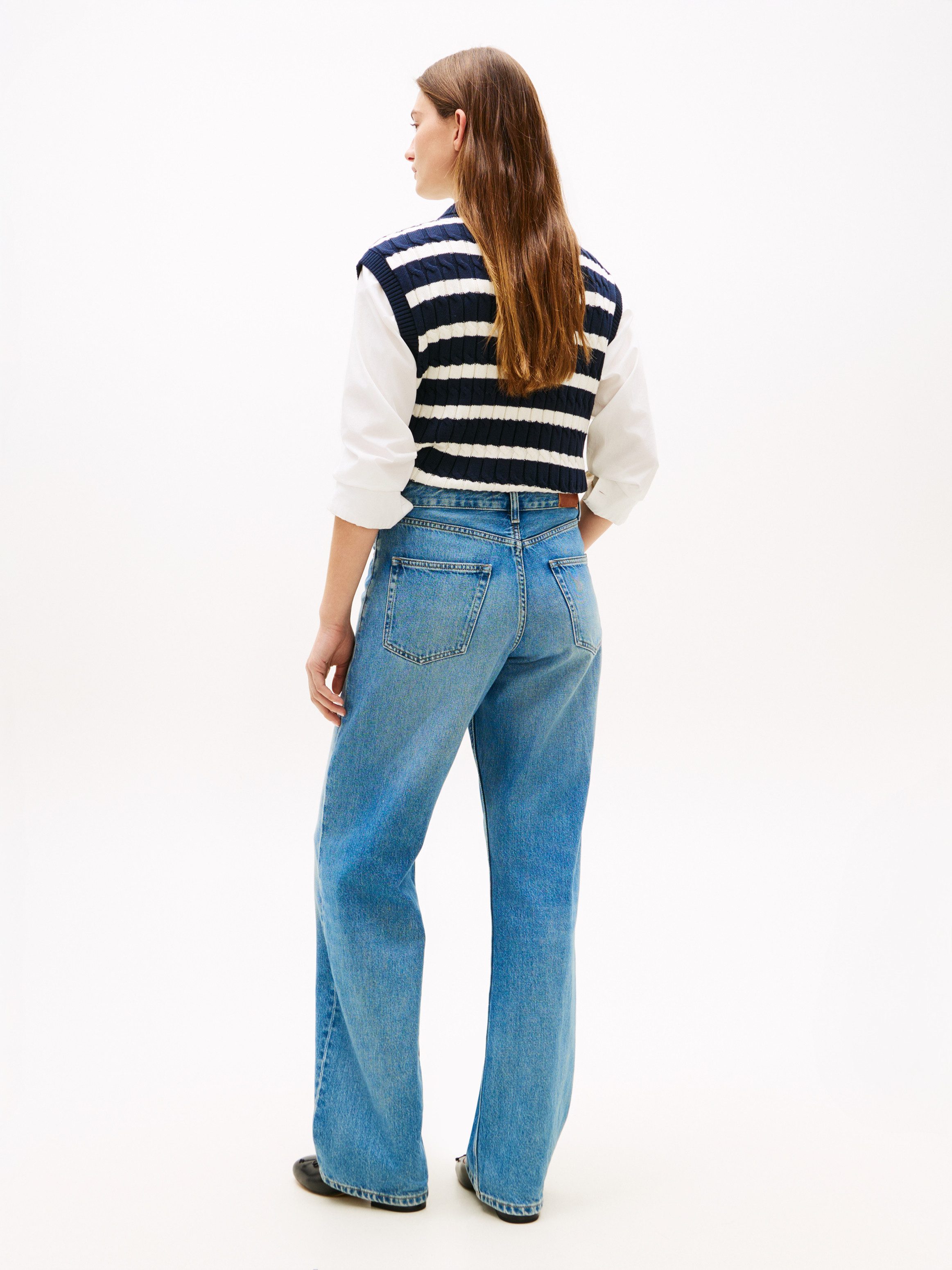 Tommy Hilfiger Straight-Jeans mit dezenter Logostickerei – Bild 5 von 5