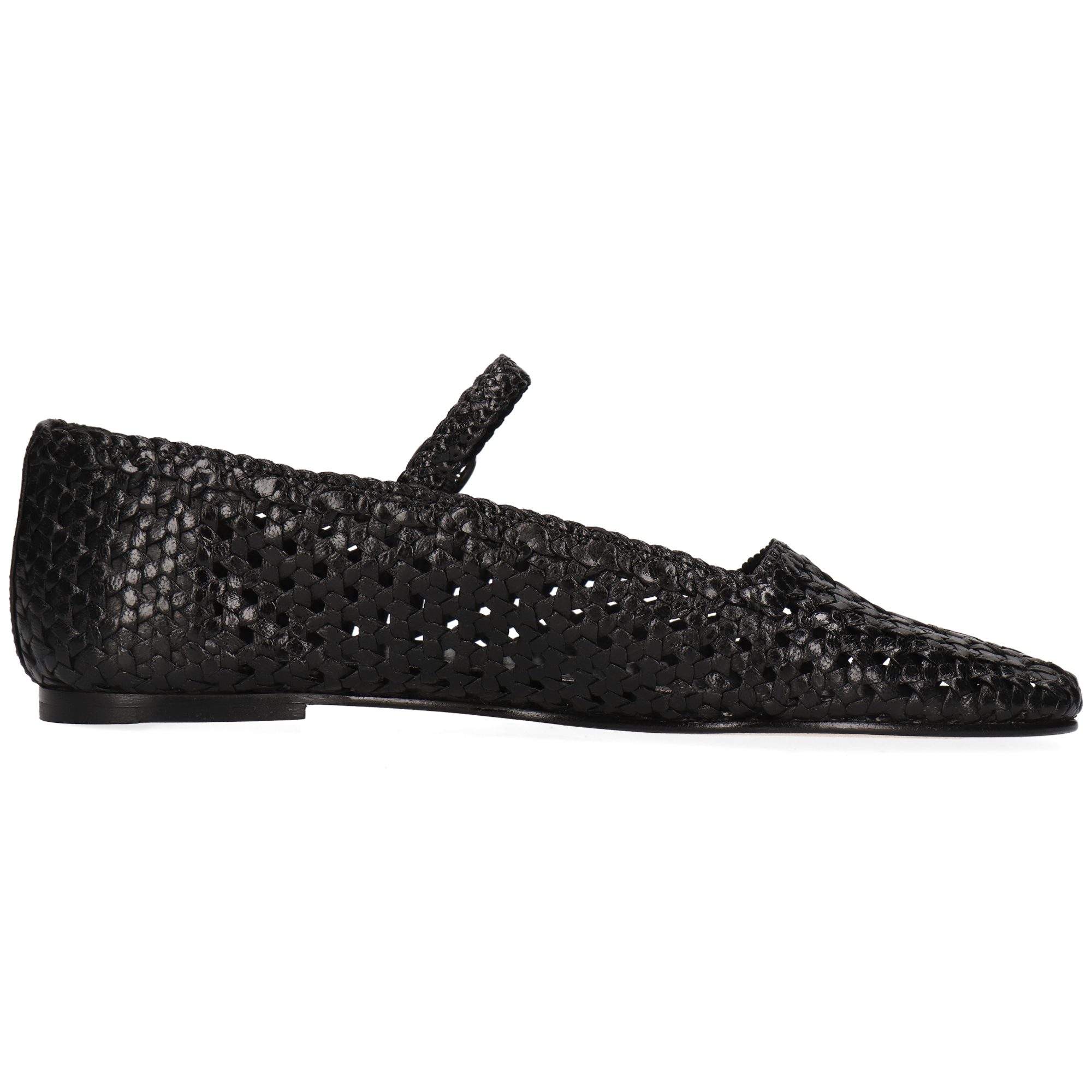Melvin & Hamilton Bexley 10 Leder-Geflochtene Schuhe für Damen Ballerina Flache Absätze, Echtes Leder, Von Hand geflochten