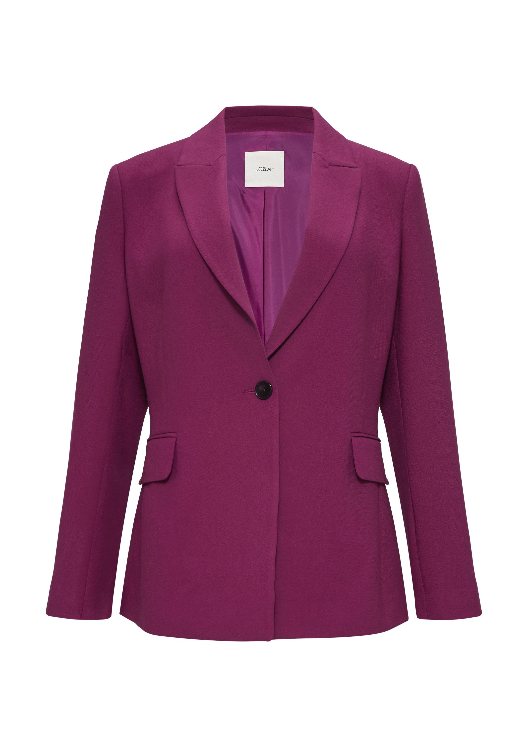 s.Oliver Jackenblazer Indoor-Blazer Taillierter Blazer im Slim Fit günstig online kaufen