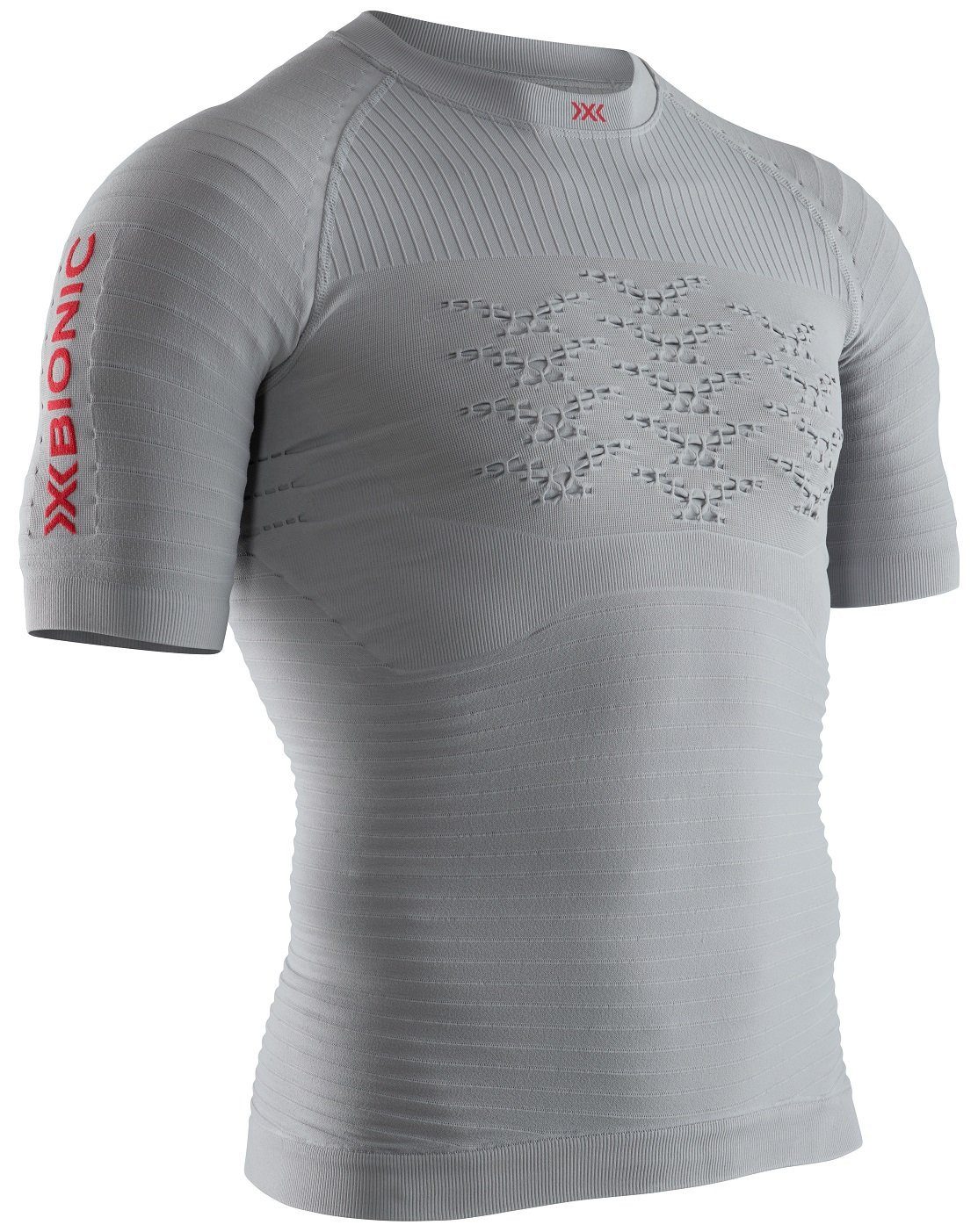 X-Bionic T-Shirt Laufshirt Running Effektor 4.0 Kurzarm enganliegend grau Herren